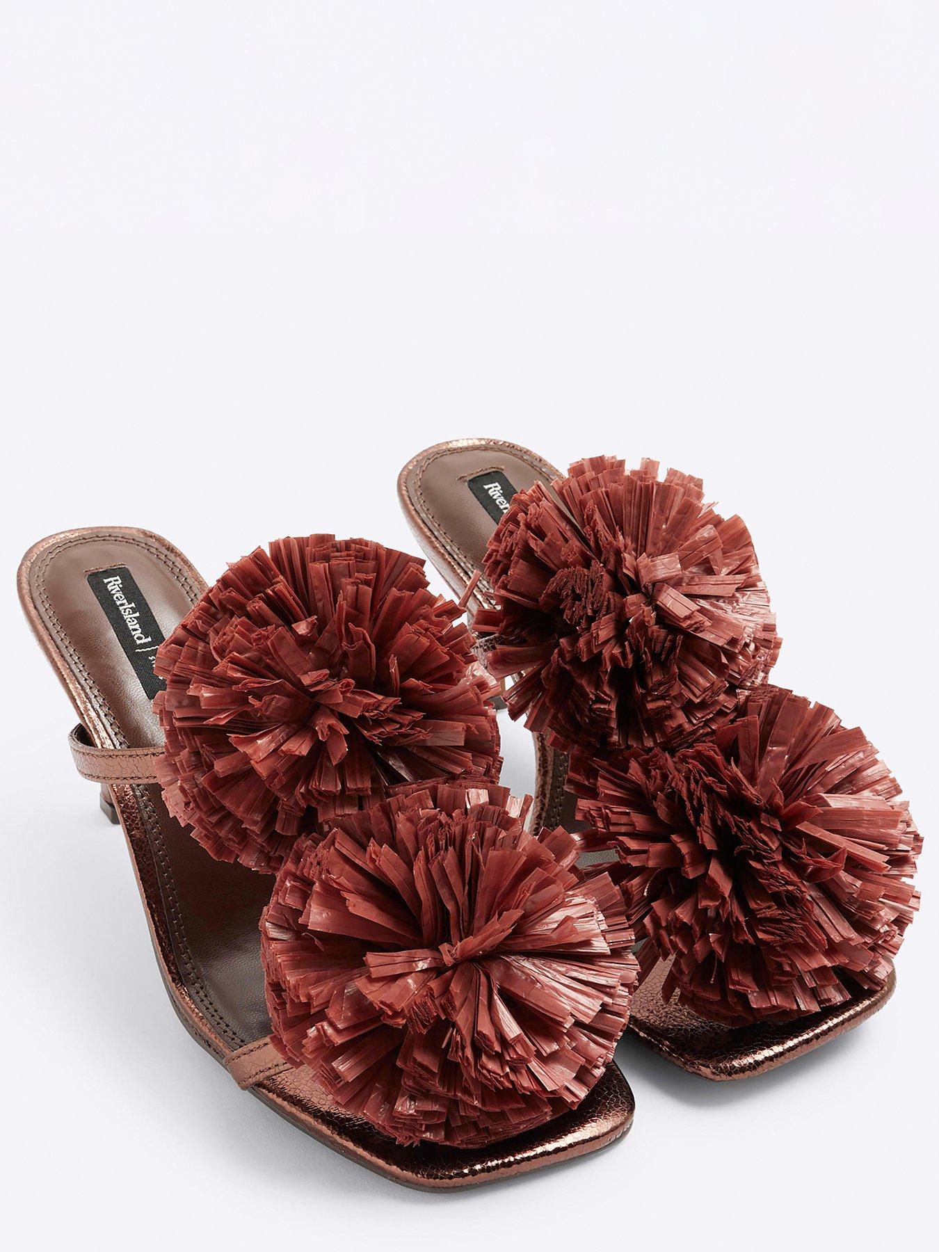 river-island-flow-trim-heel-sandal-browndetail