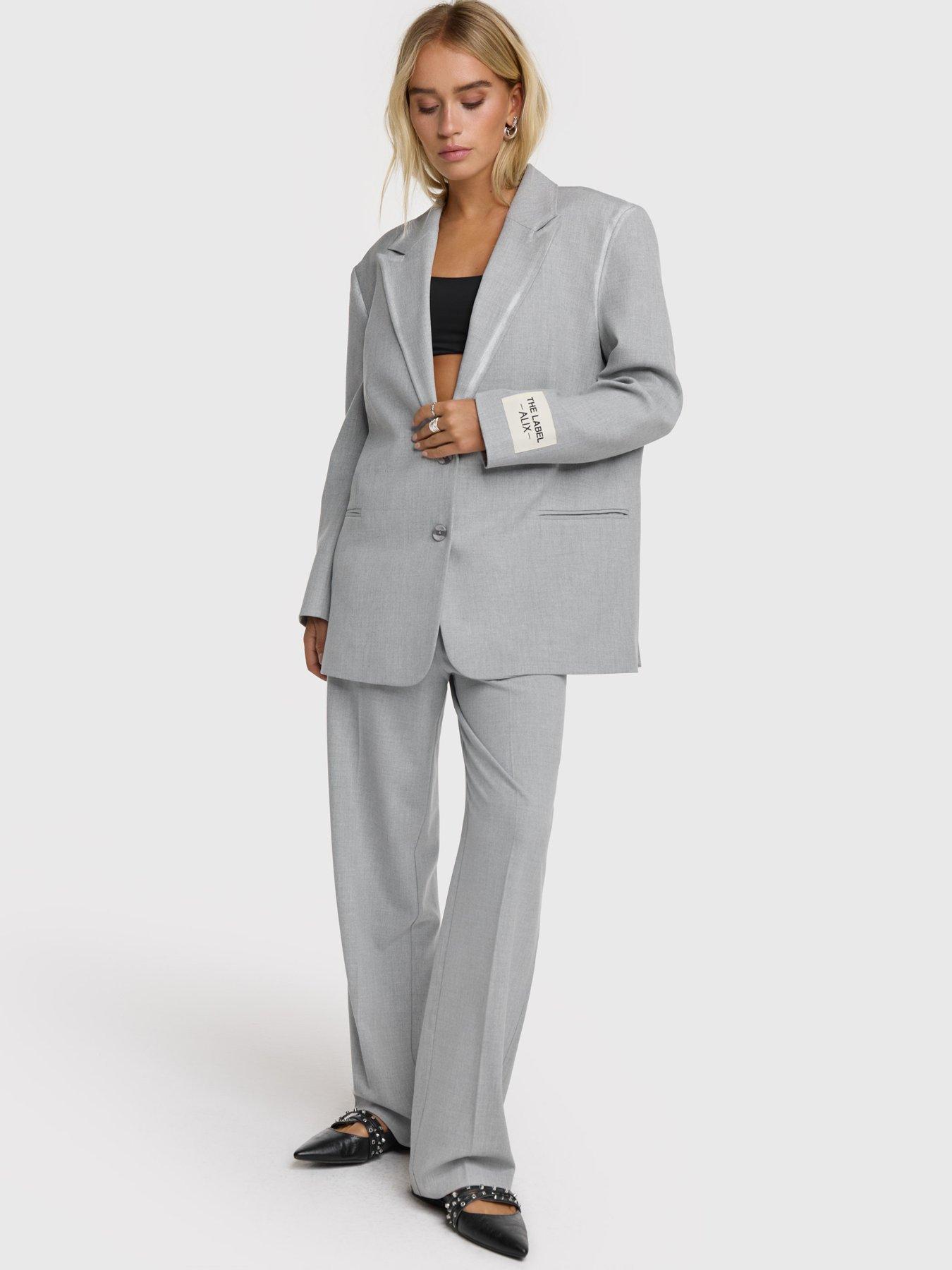 alix-the-label-foil-stripe-pants-light-grey