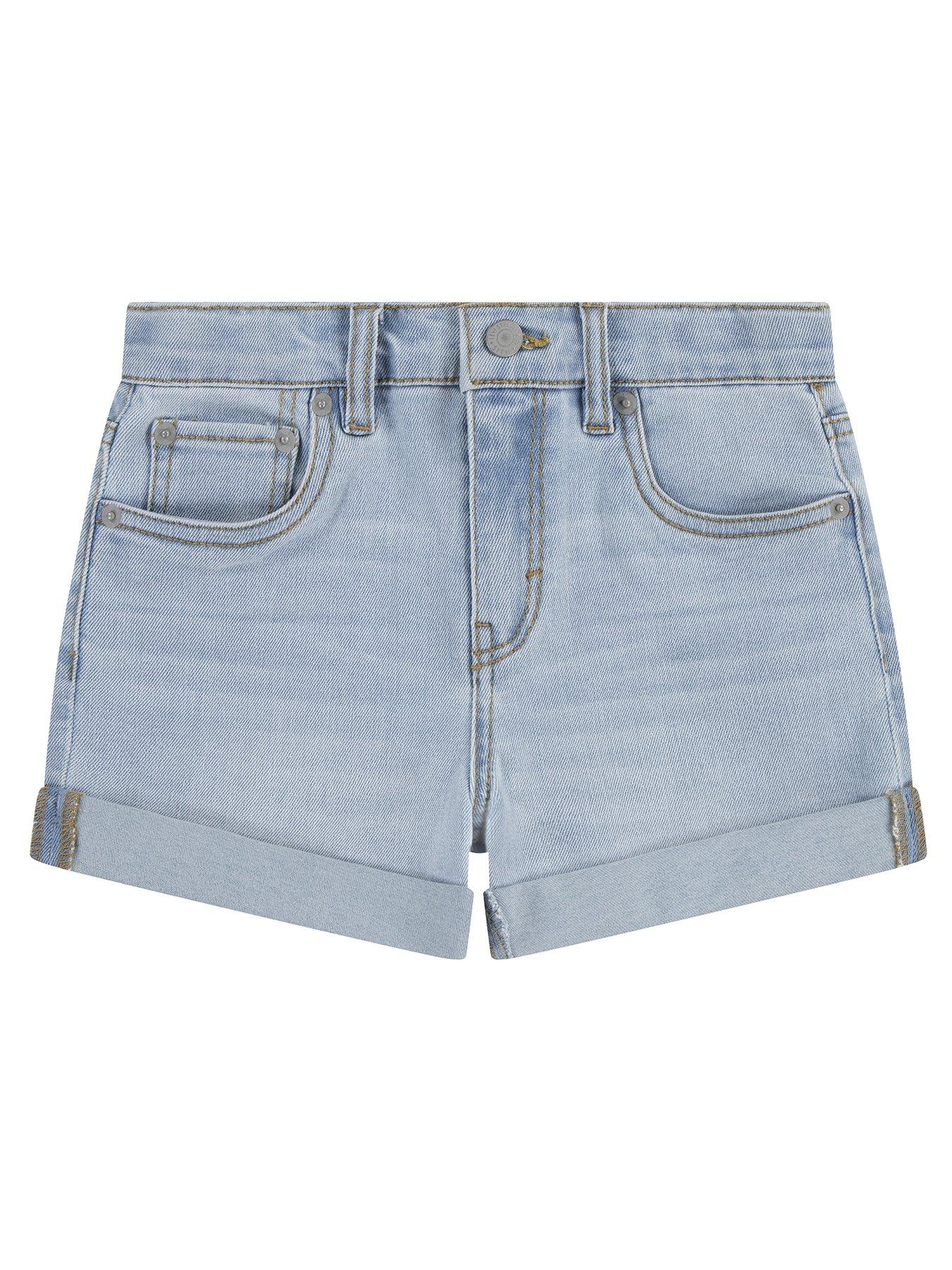 Levi's Girls Girlfriend Shorts - Light Blue