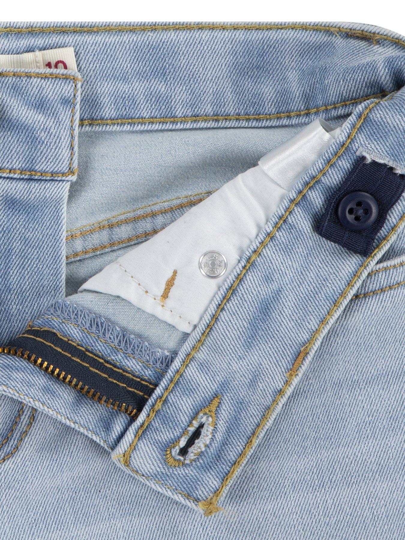 Image 3 of 4 of Levi's Girls Girlfriend Shorts - Light Blue