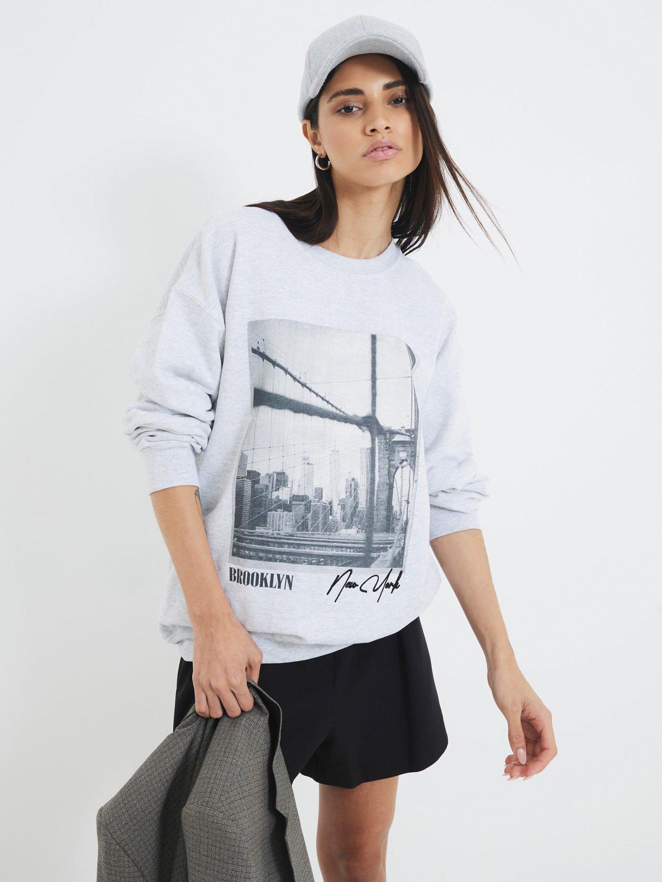 river-island-ny-logo-sweatshirt-grey