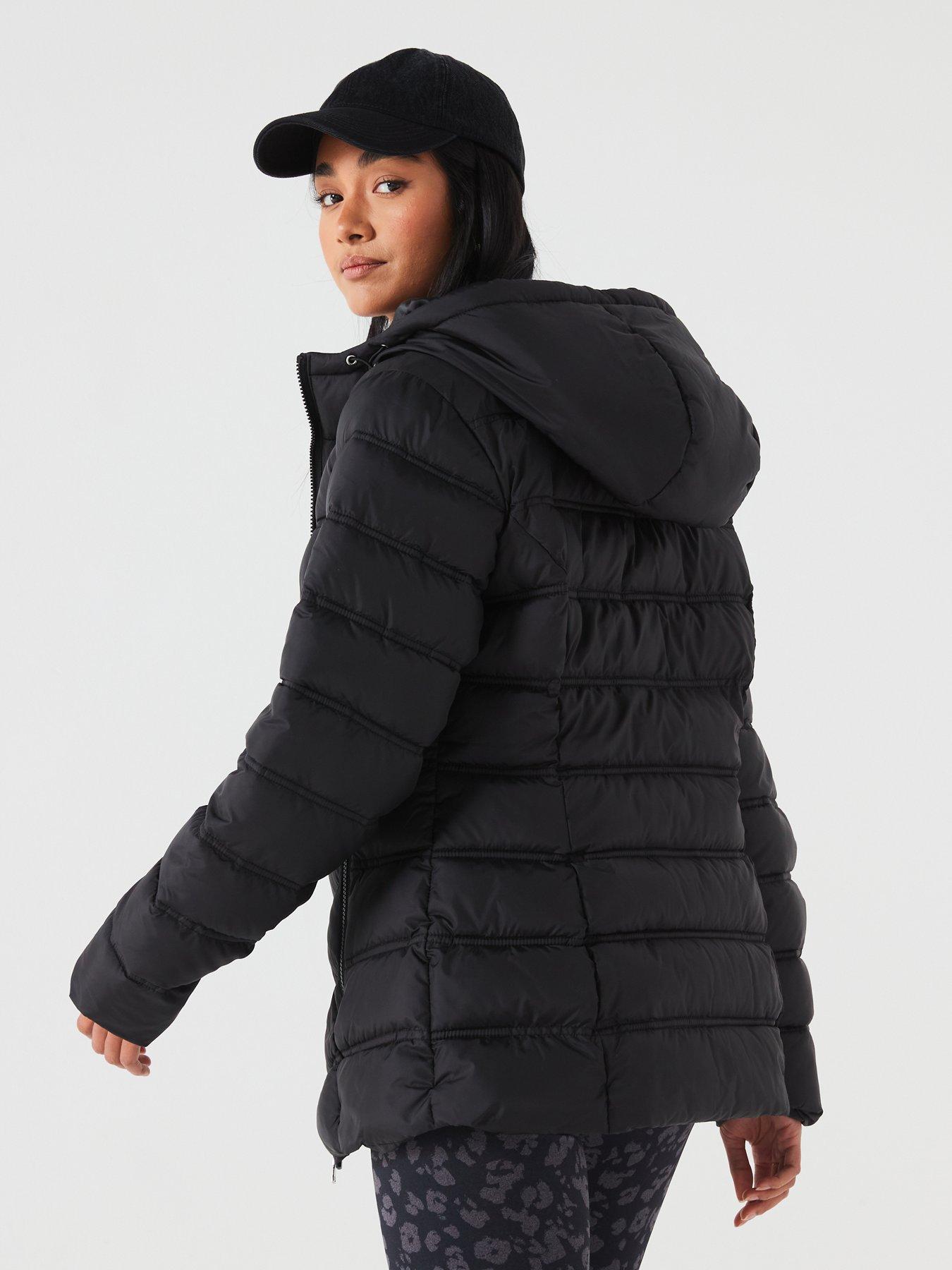 Image 2 of 7 of The Very Collection Sorona Wadded Short Padded Jacket - Black