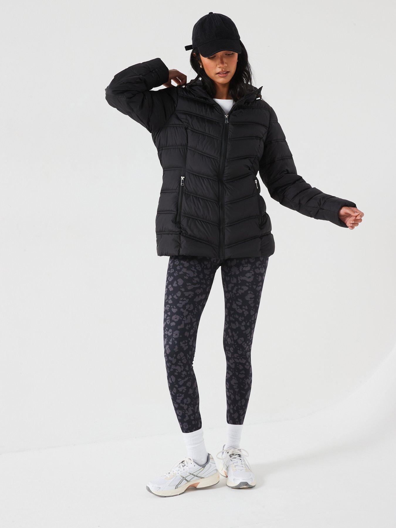 Image 5 of 7 of The Very Collection Sorona Wadded Short Padded Jacket - Black