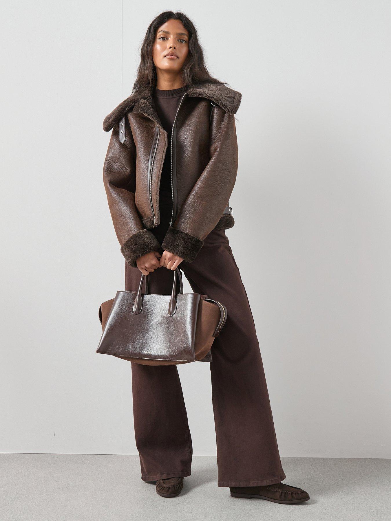 the-very-collection-faux-shearling-aviator-jacket-brown