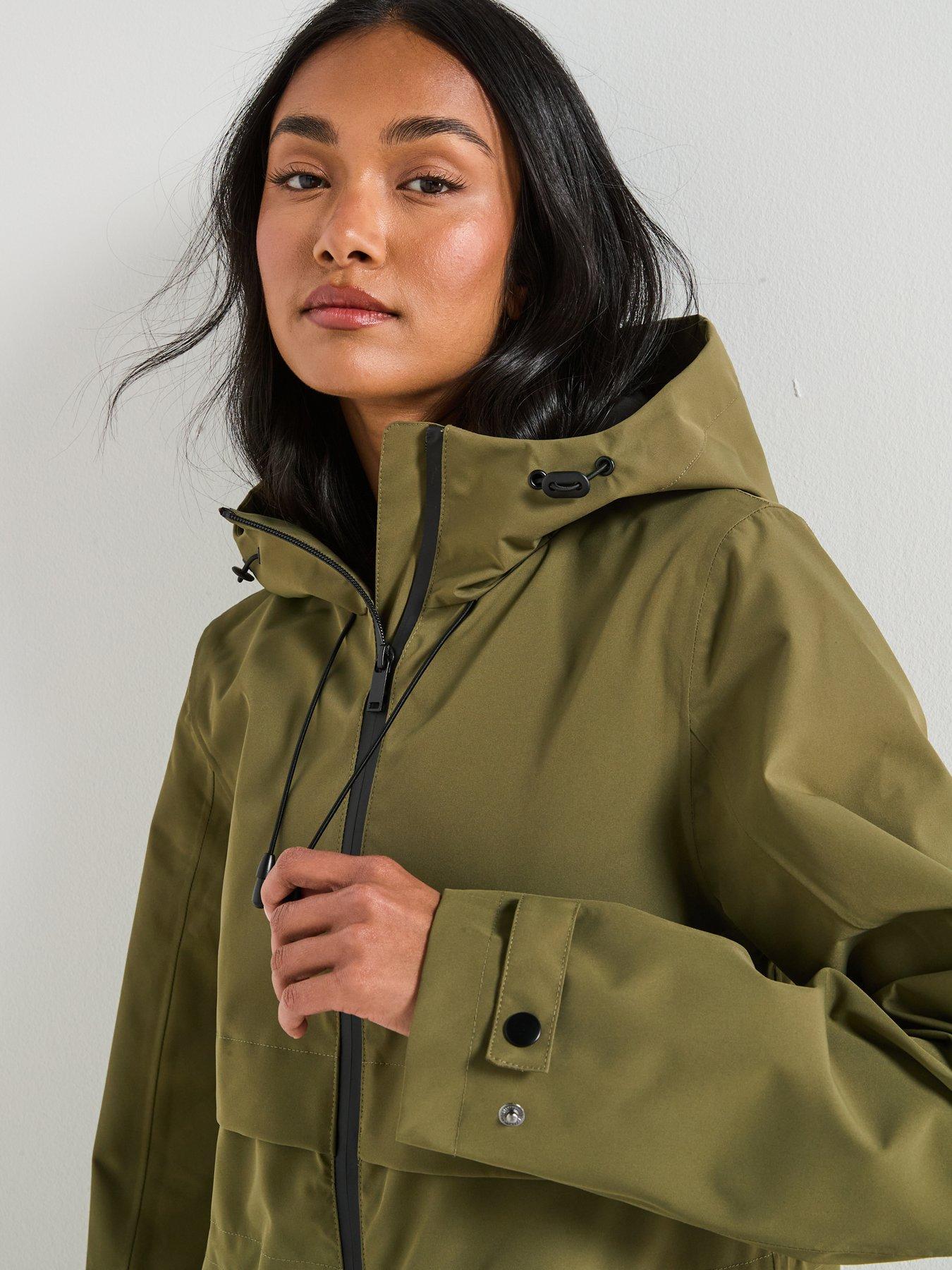 Image 5 of 6 of The Very Collection Waterproof Coat - Khaki