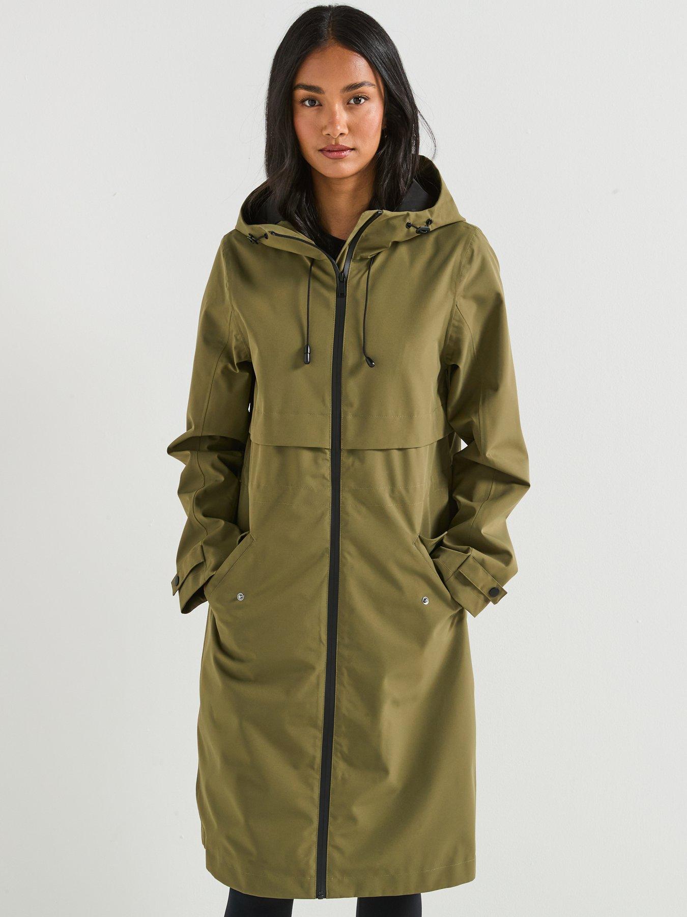 Image 6 of 6 of The Very Collection Waterproof Coat - Khaki