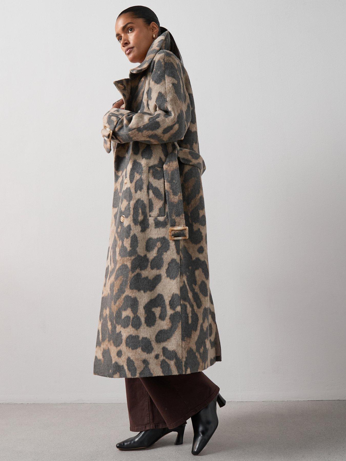 Image 6 of 7 of The Very Collection Longline Wrap Coat - Multi