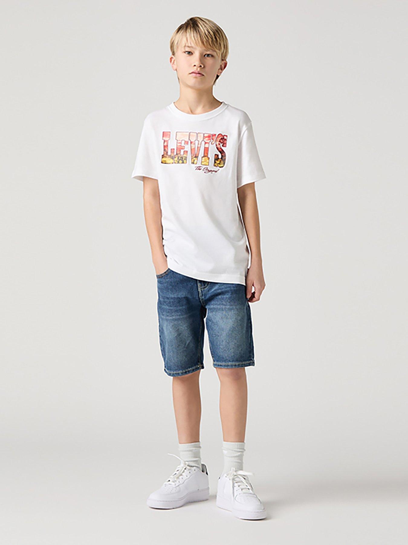 Levi's Boys New 511 Slim Fit Denim Short - Dark Blue