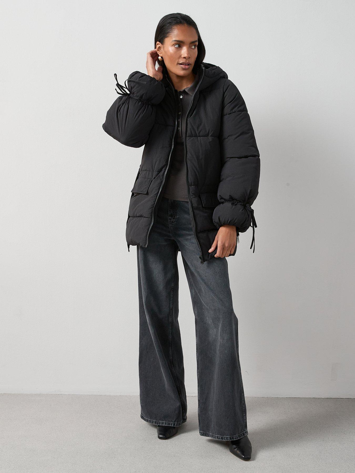 the-very-collection-cuff-detail-padded-jacketnbsp-blackback