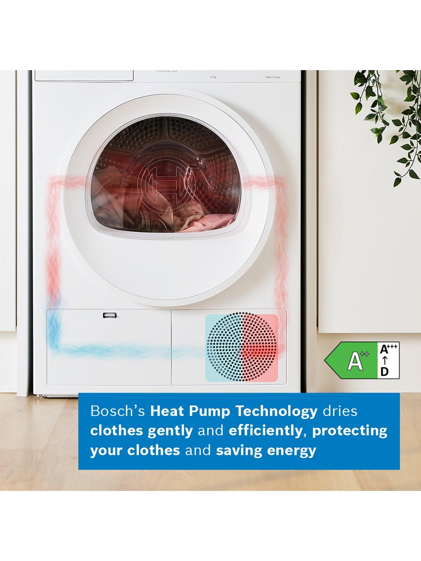 Image 4 of 8 of Bosch Series 4 WTH85225GB 8kg Heat Pump Tumble Dryer - White - A++ Rated
