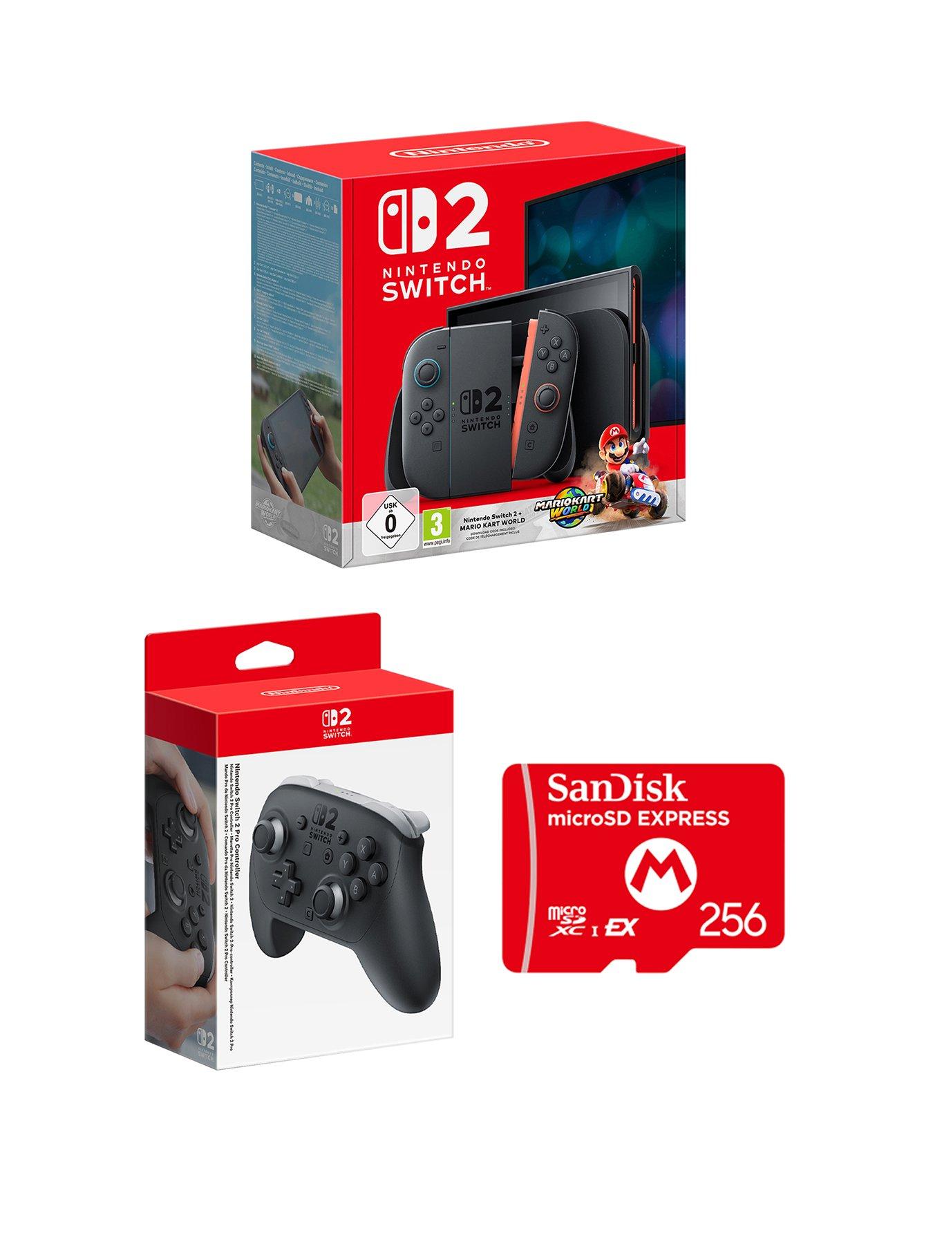 undefined Nintendo Switch 2 + Mario Kart World + Pro Controller + 256GB SanDisk Micro SD Card