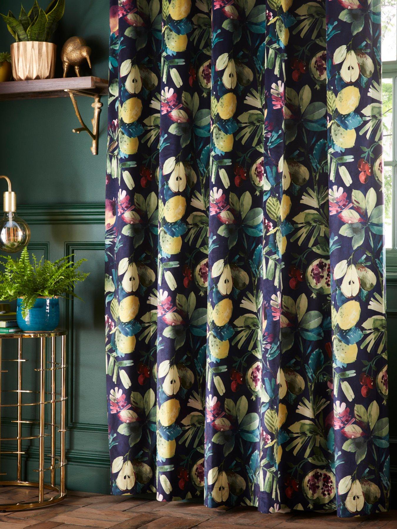 undefined Copenhagen Midnight Eyelet Curtains