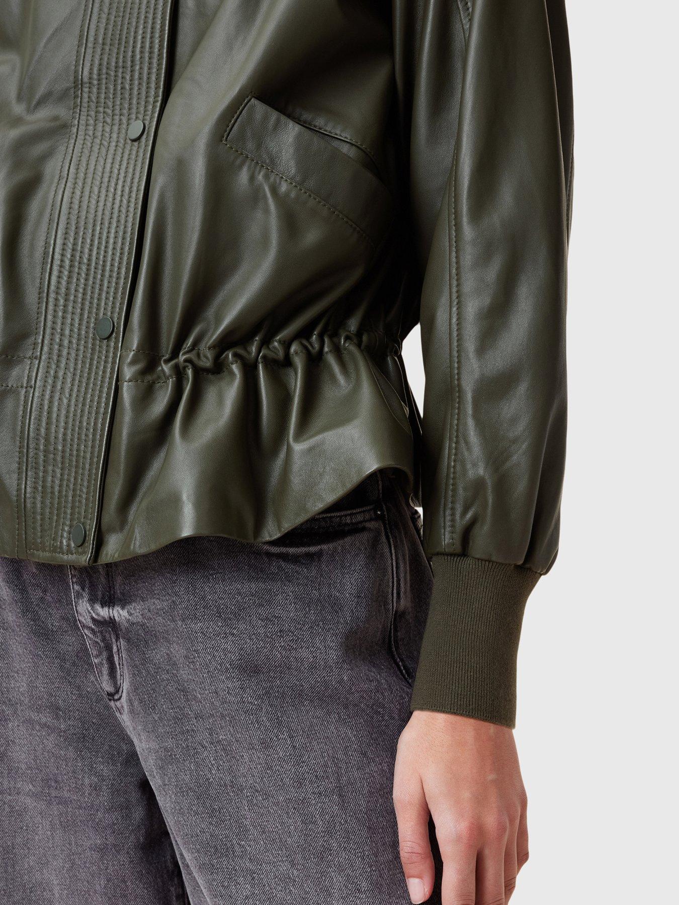 allsaints-sofi-drawstring-leather-bomber-jacket-greenoutfit