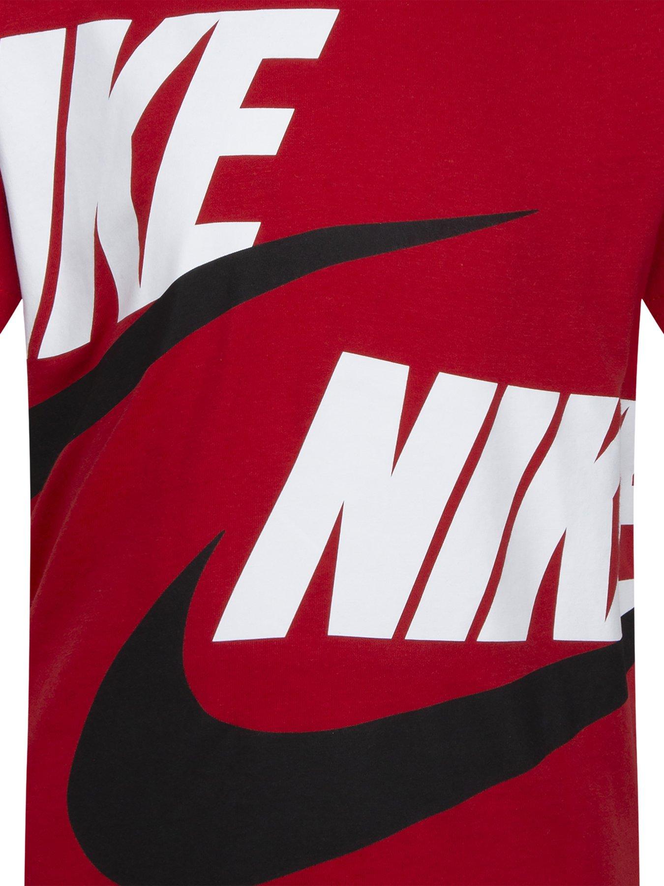 Image 5 of 5 of Nike Kids Boys Cargo Short And S/s T-shirt Set - Black/red