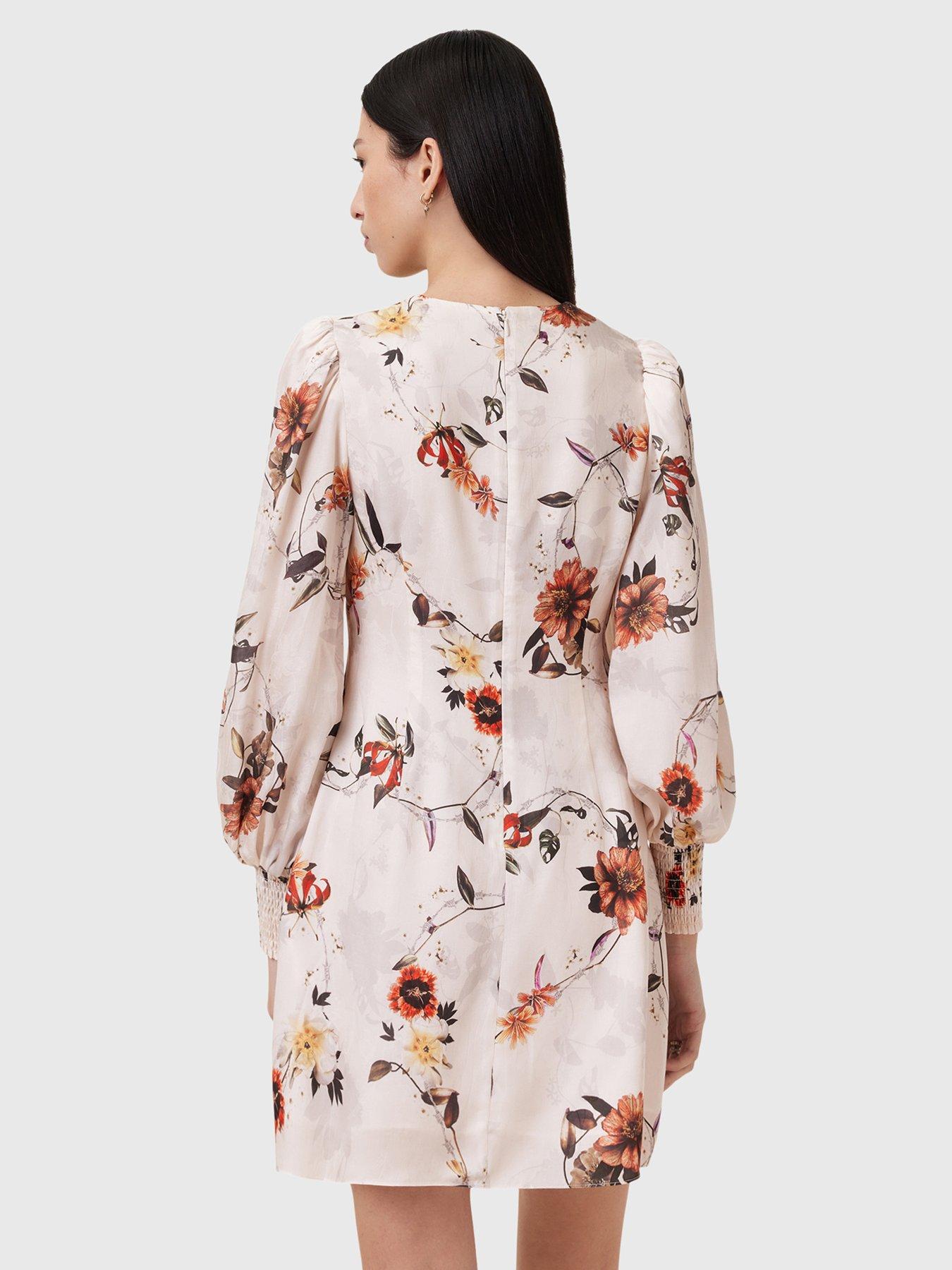 Image 2 of 6 of AllSaints Auden Floral Mini Dress - Multi
