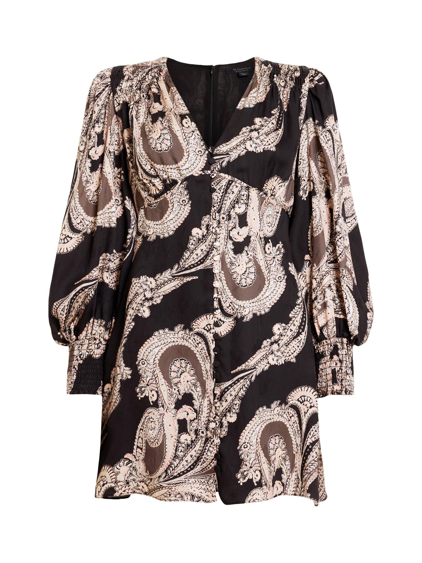 auden sanibel print mini dress ALLSAINTS Auden Sanibel Print Mini Dress