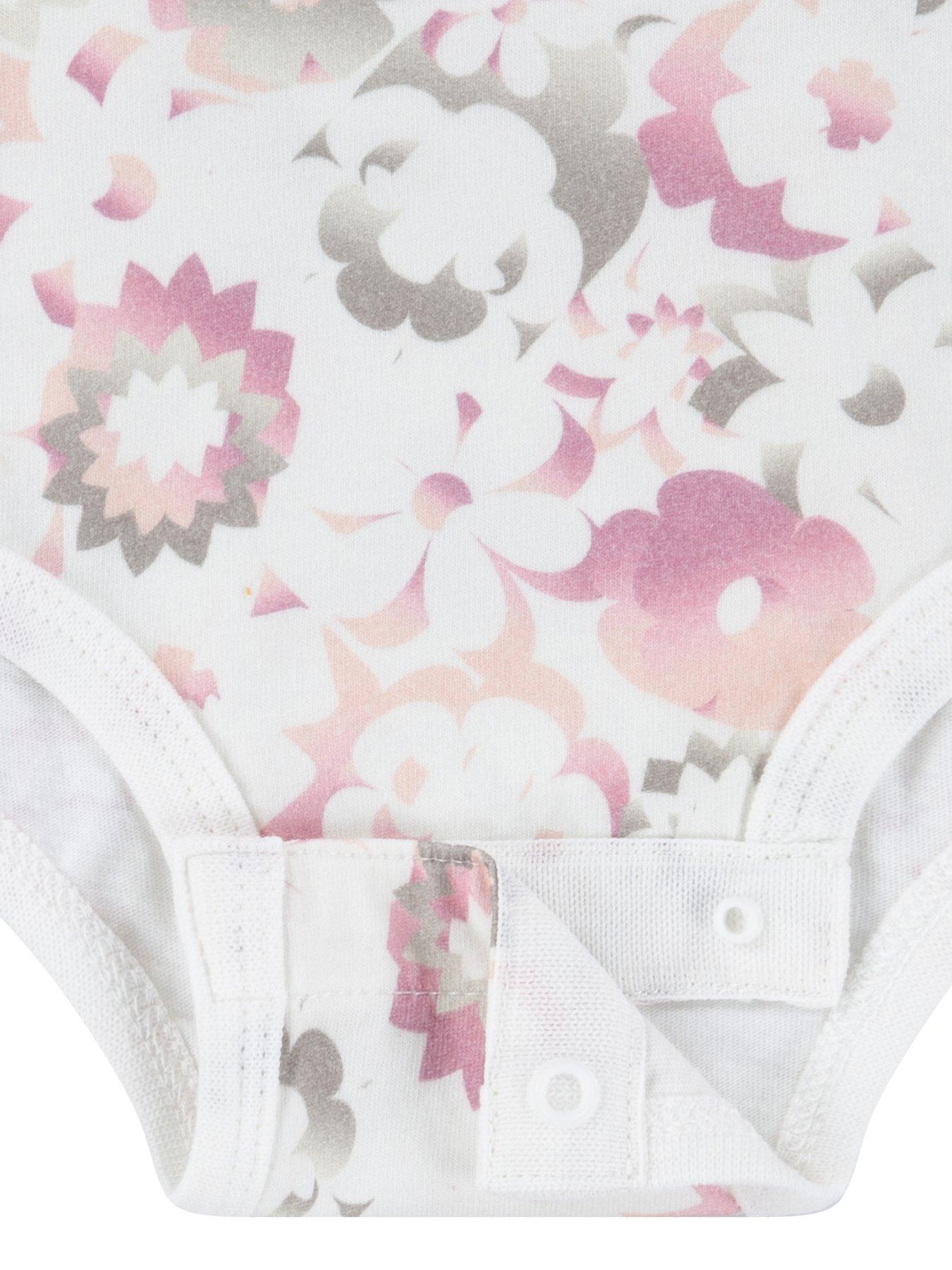 Image 4 of 4 of Nike Infant Girls Floral Bodysuit And Legging Set - Pink