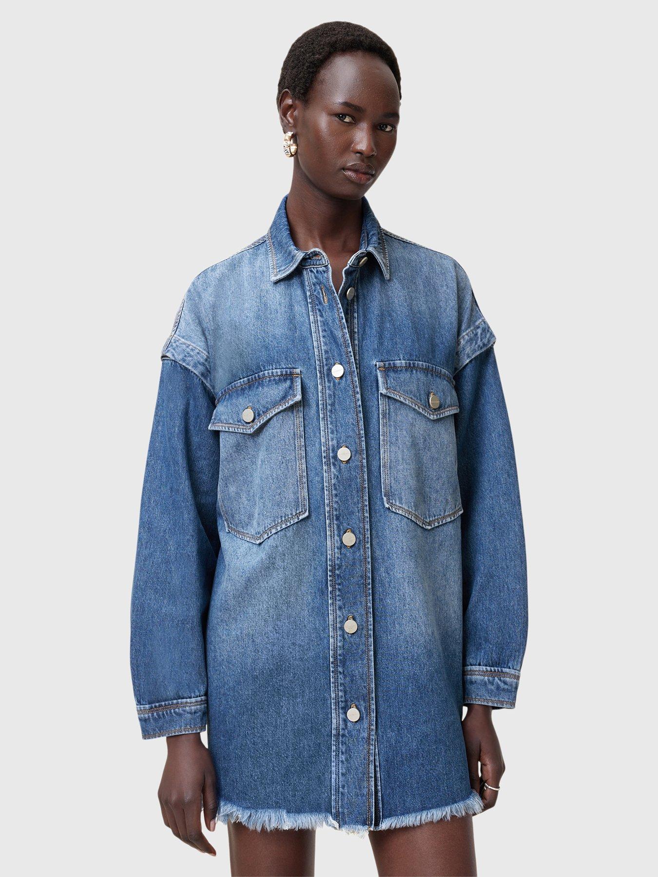 allsaints-lily-snap-denim-dress-blue