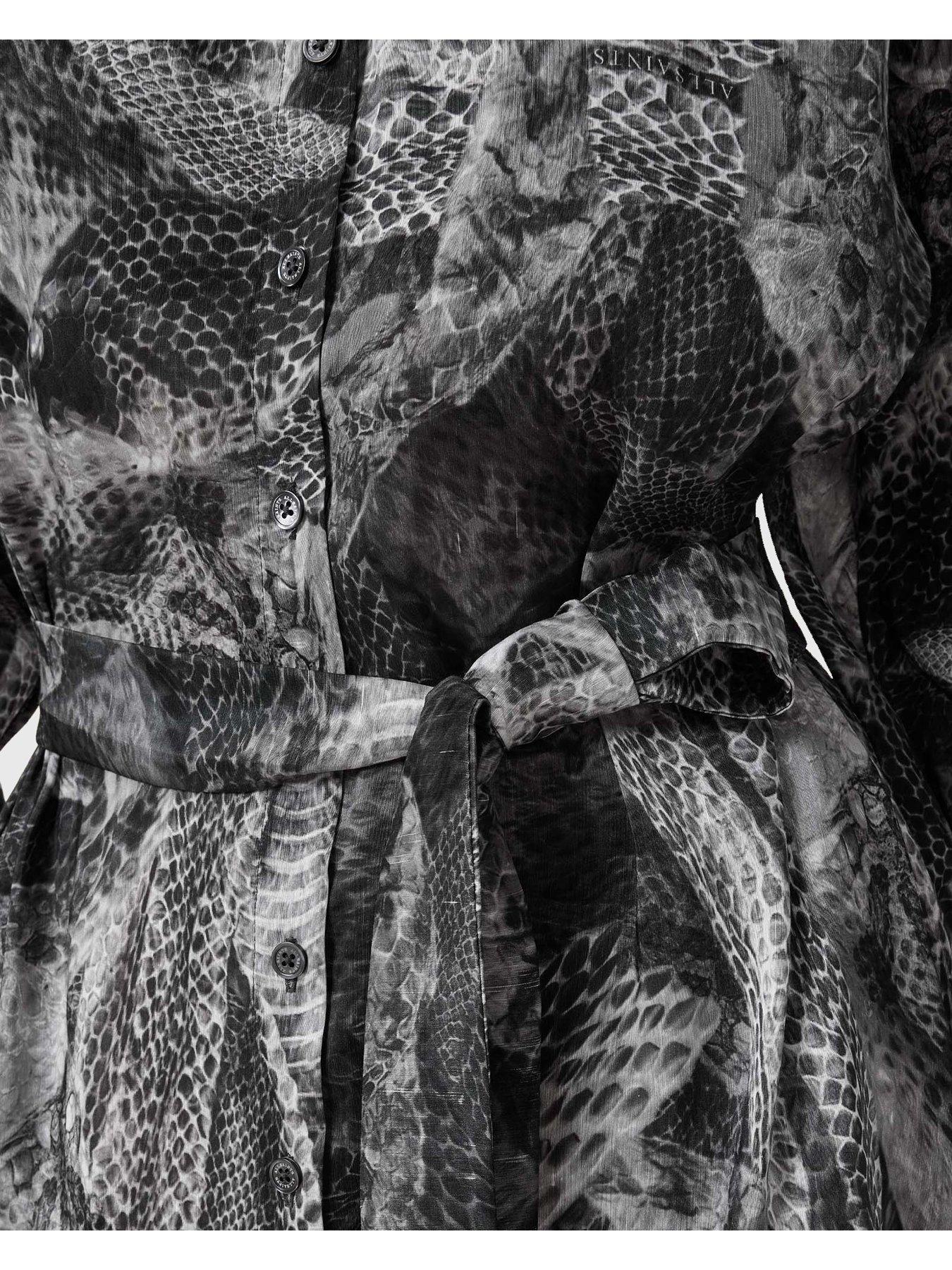 Image 5 of 6 of AllSaints Leyla Dress - Grey