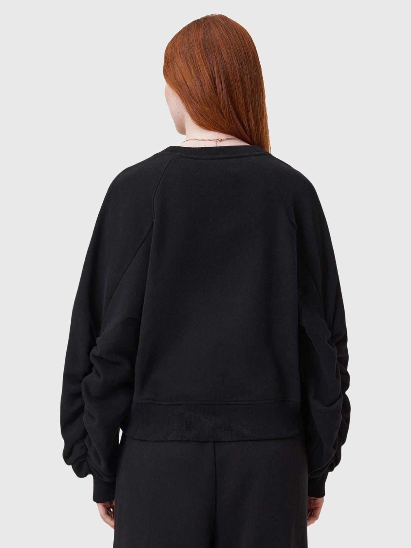 Image 2 of 6 of AllSaints Dani Haven Embroidered Sweatshirt - Black