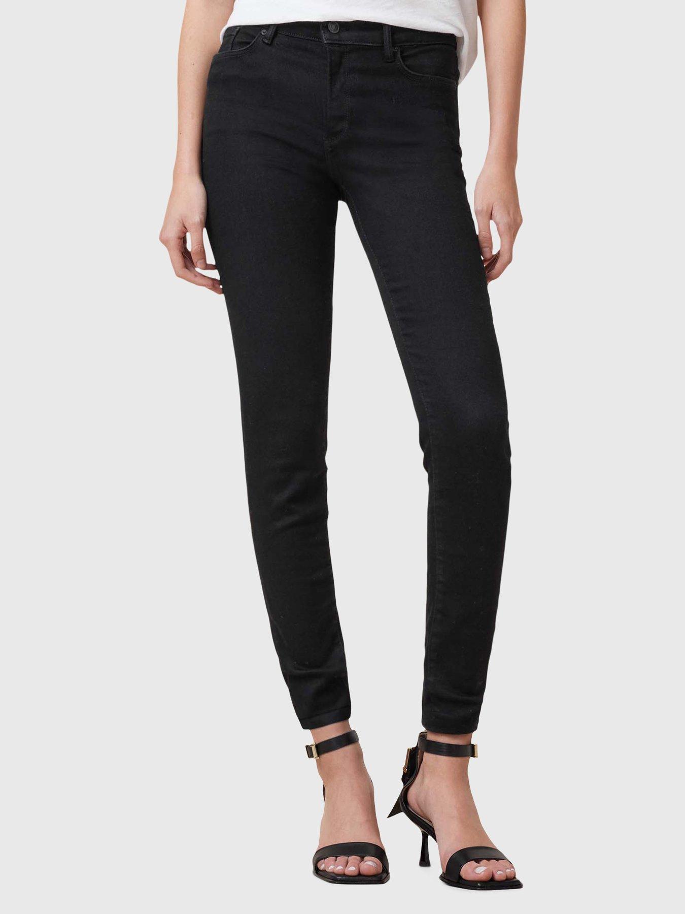 Image 1 of 6 of AllSaints Miller Sizeme Jean - Black