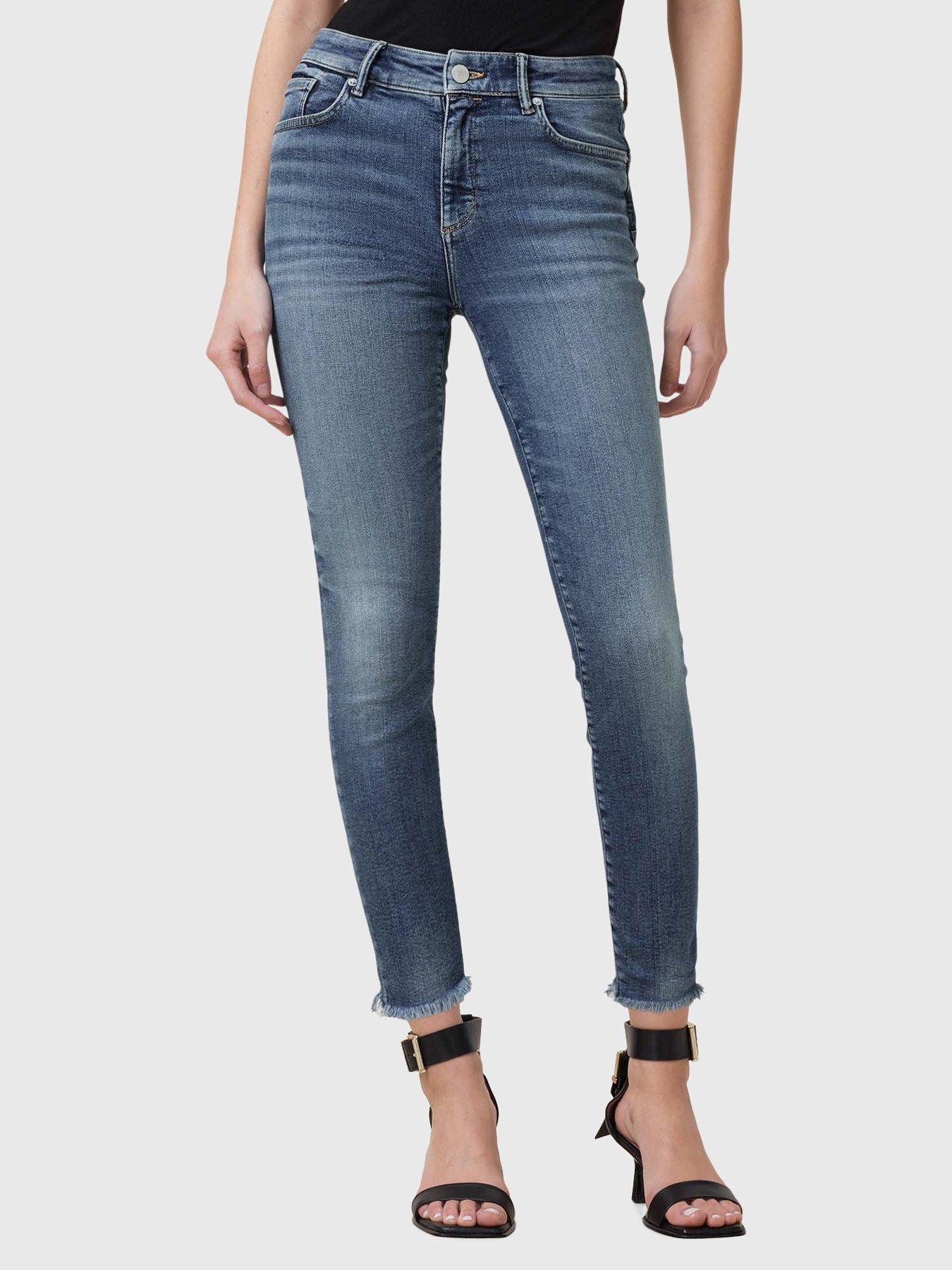 AllSaints Miller Push Up Skinny Fit Denim Jeans - Blue