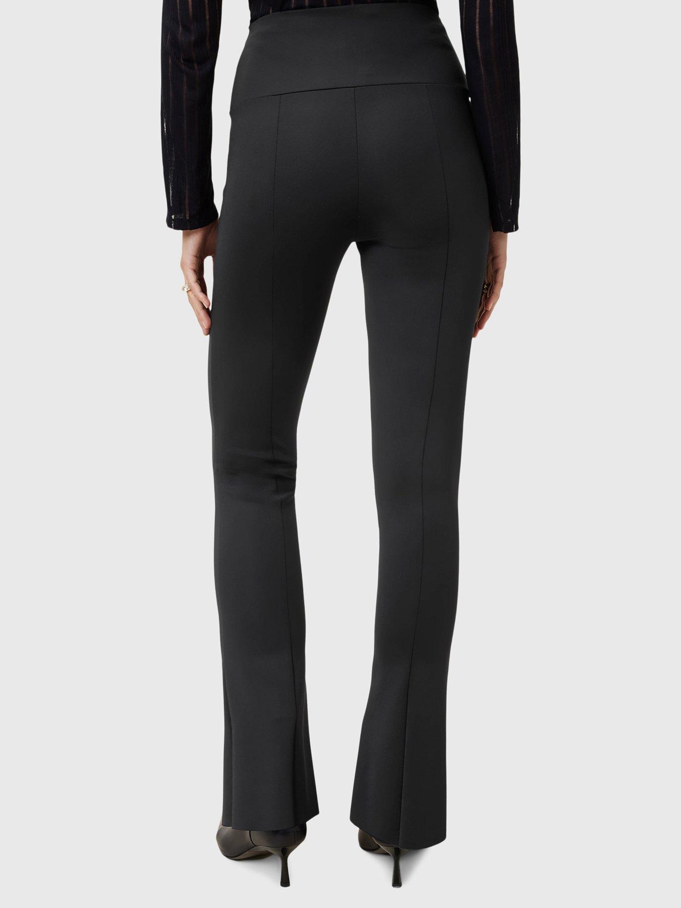 allsaints-ryla-flared-hem-slim-fit-trousers-blackstillFront