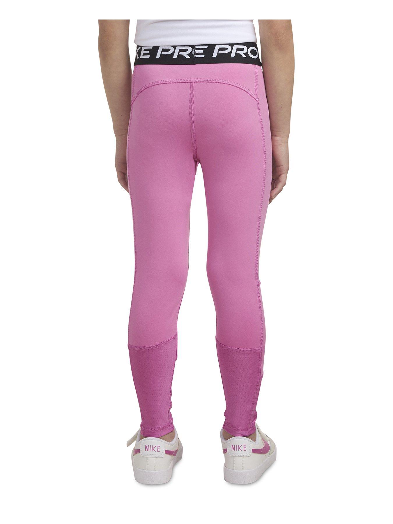 Image 2 of 4 of Nike Kids Girls Nike Pro Legging - Pink