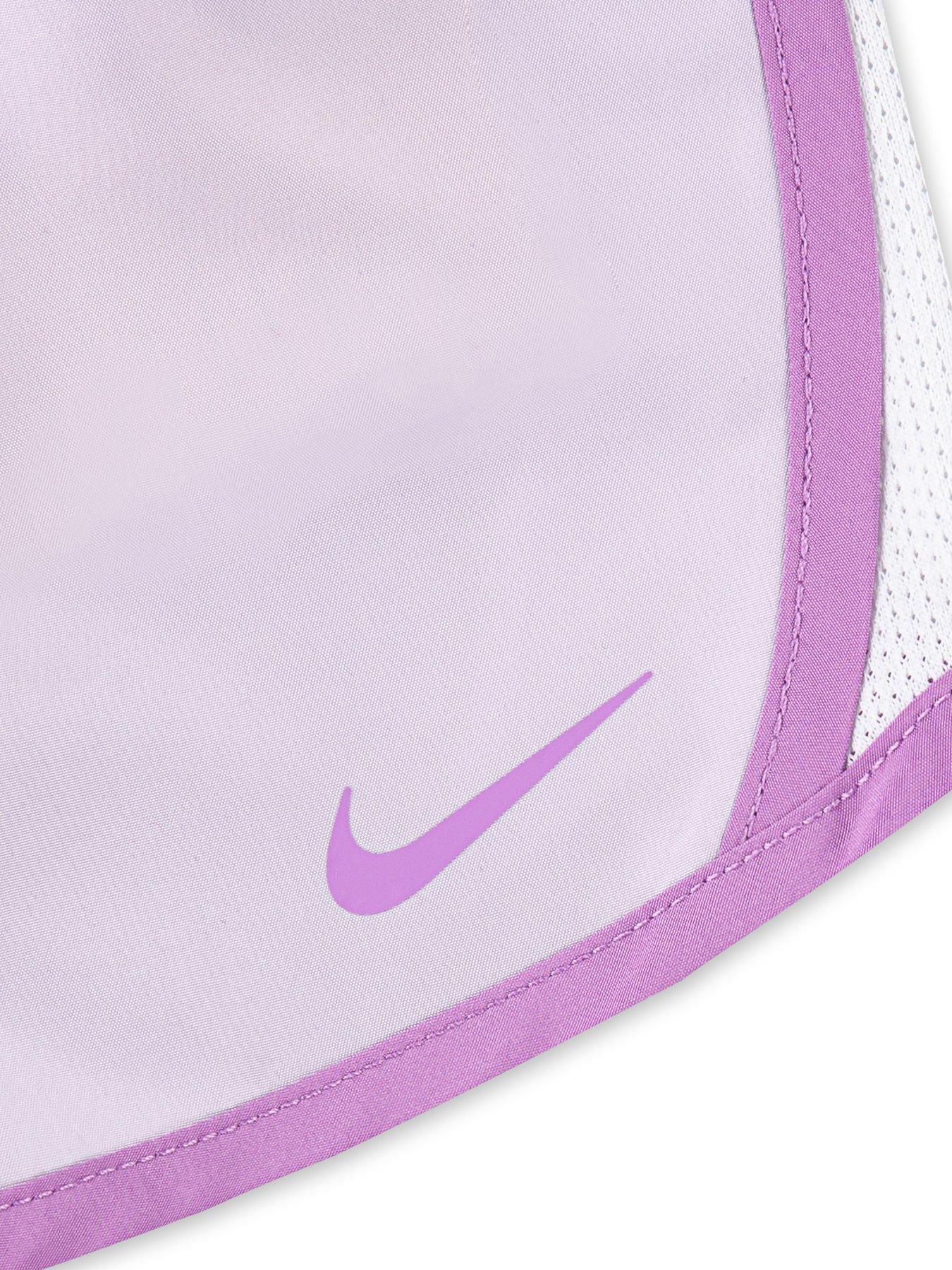 Image 4 of 4 of Nike Kids Girls Essentials S/s T-shirt And Short Set - Purple