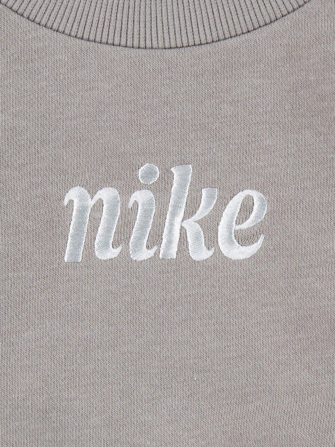Image 3 of 4 of Nike Kids Girls Essentials Crew And Jogger Set - Grey
