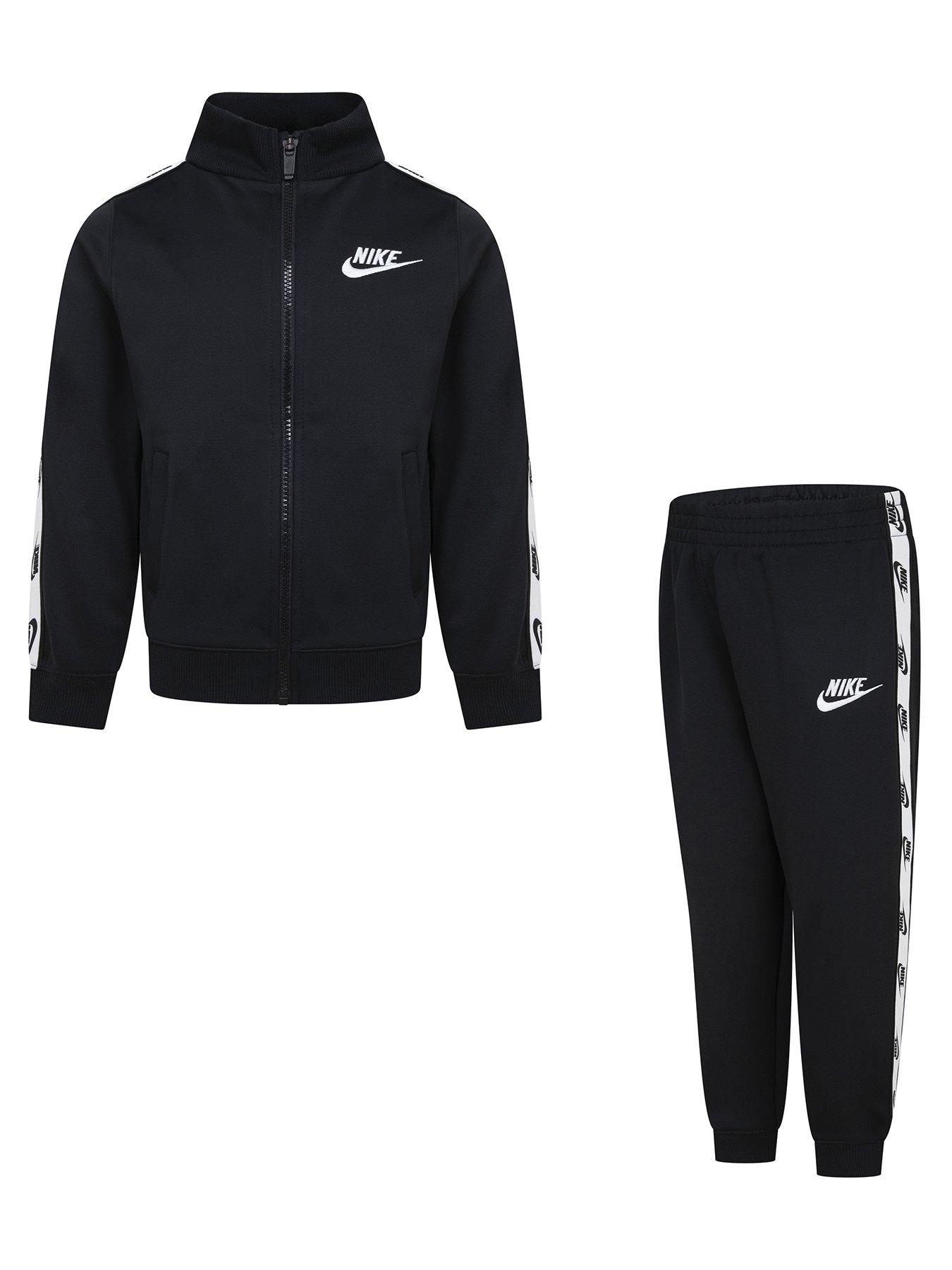 Image 1 of 4 of Nike Kids Unisex Full Zip Tracksuit - Black