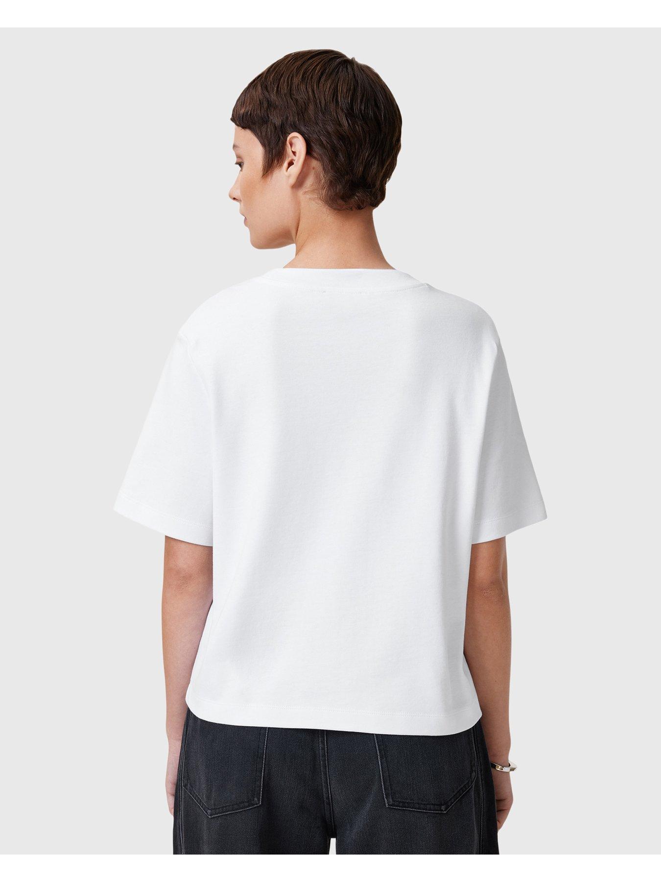 Image 2 of 6 of AllSaints Lover Lisa T-Shirt - White