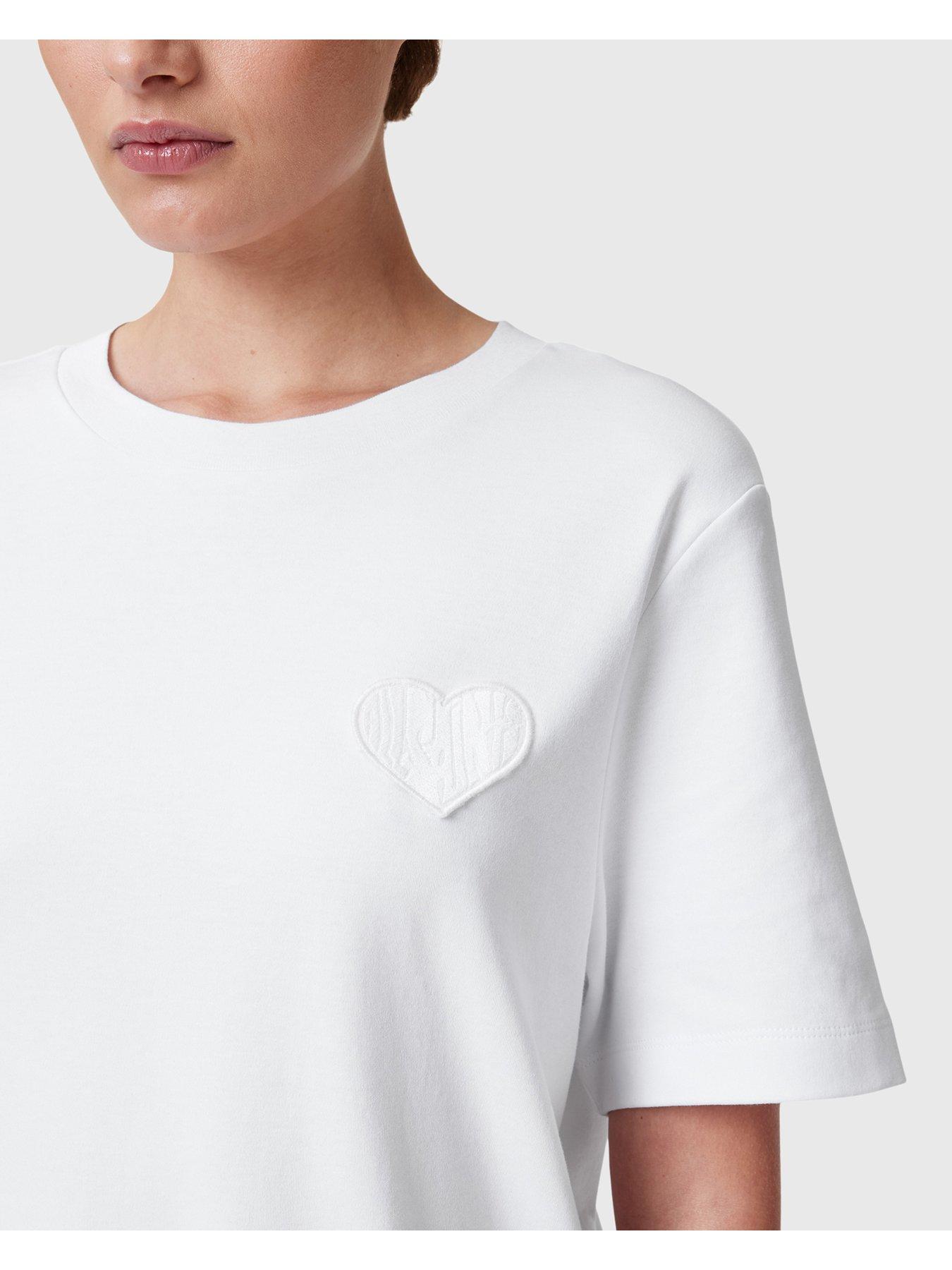 Image 5 of 6 of AllSaints Lover Lisa T-Shirt - White