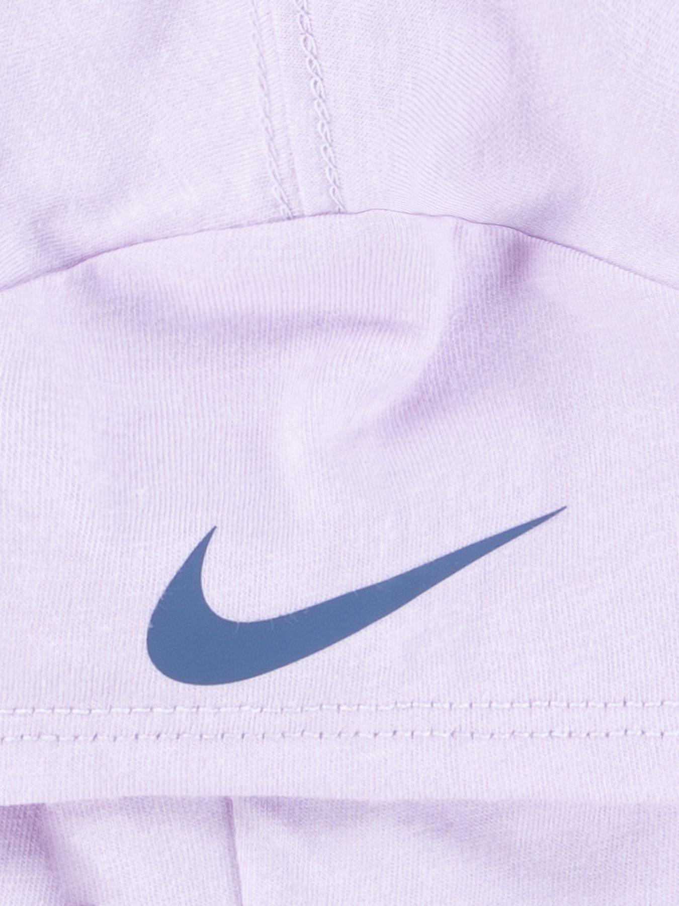 Image 3 of 4 of Nike Kids Girls Swoosh S/s T-shirt And Dress Set - Purple