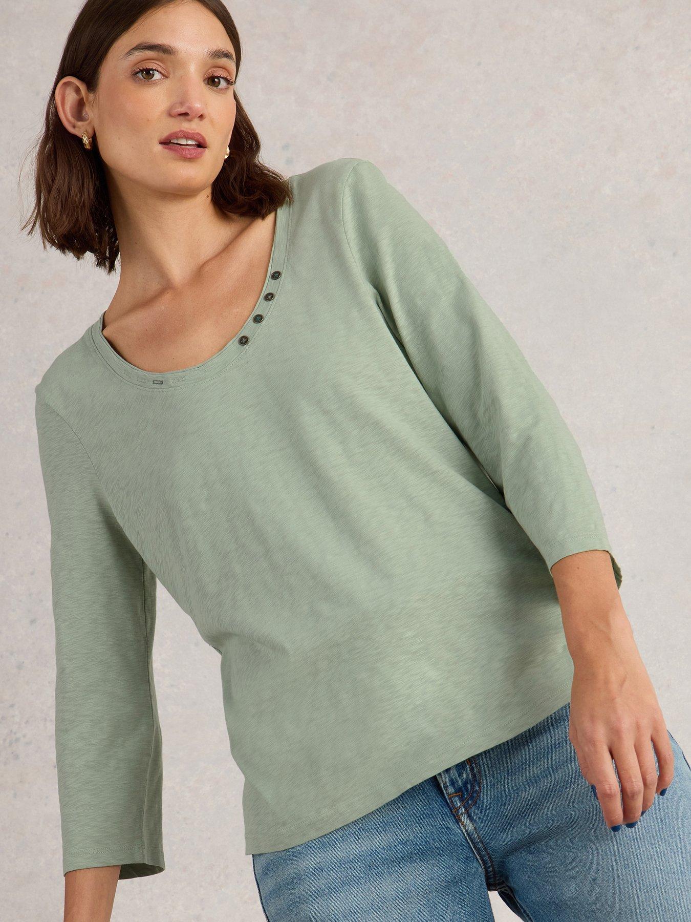 white-stuff-nadia-34-sleeve-tee-green