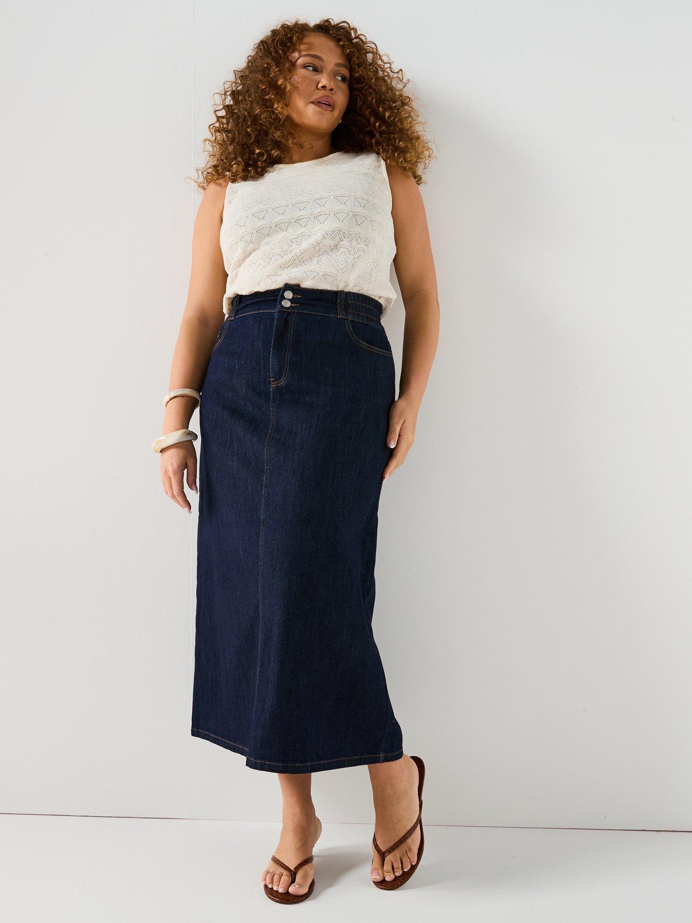 v-by-very-curve-elasticated-waist-a-line-denim-midi-skirt-dark-blueback