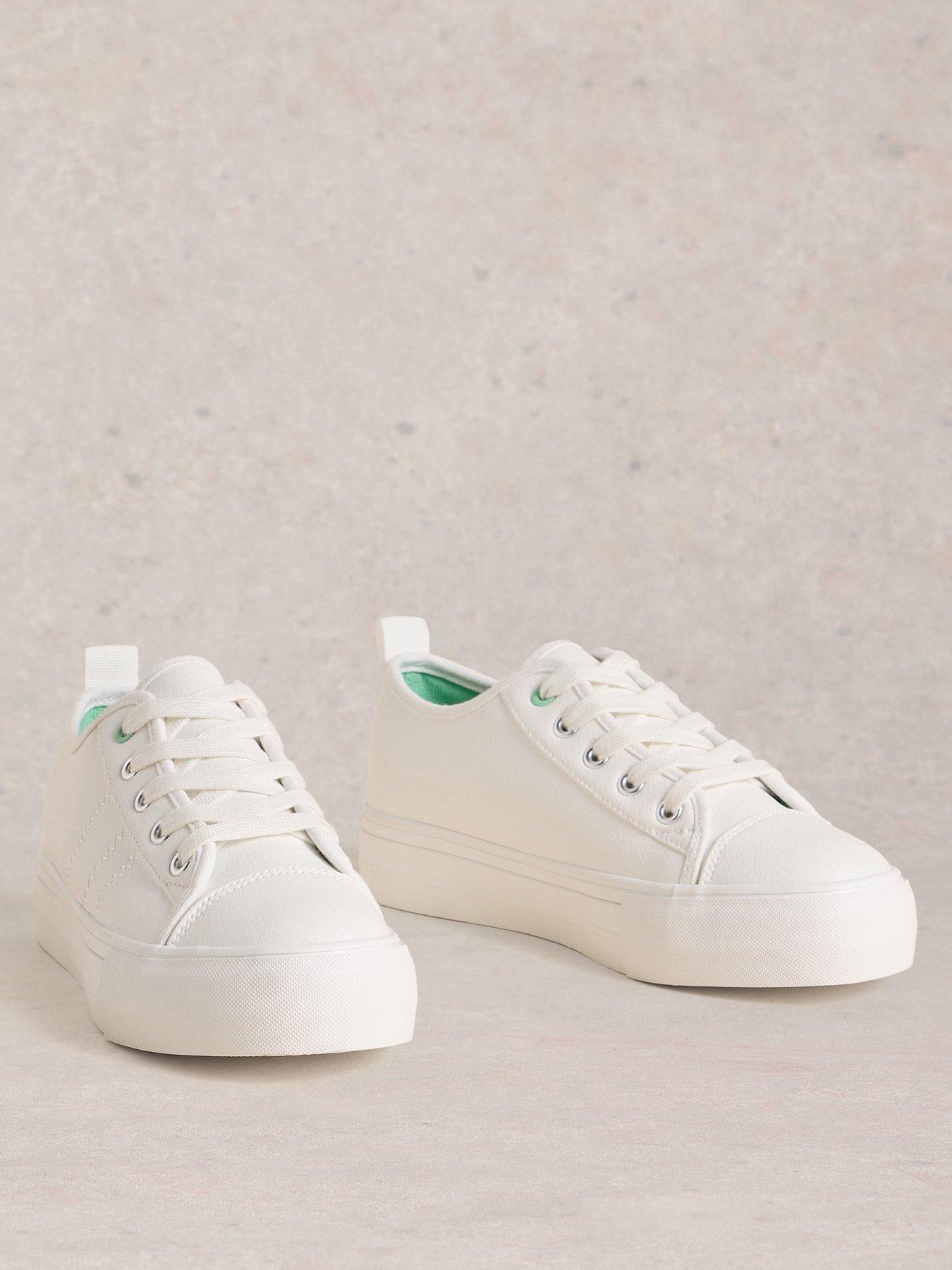 Image 2 of 4 of White Stuff Pippa Flatform Trainer - White