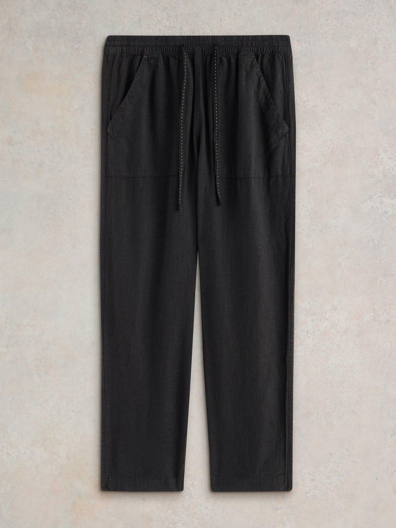 Image 5 of 6 of White Stuff Elle Linen Blend Trouser - Black