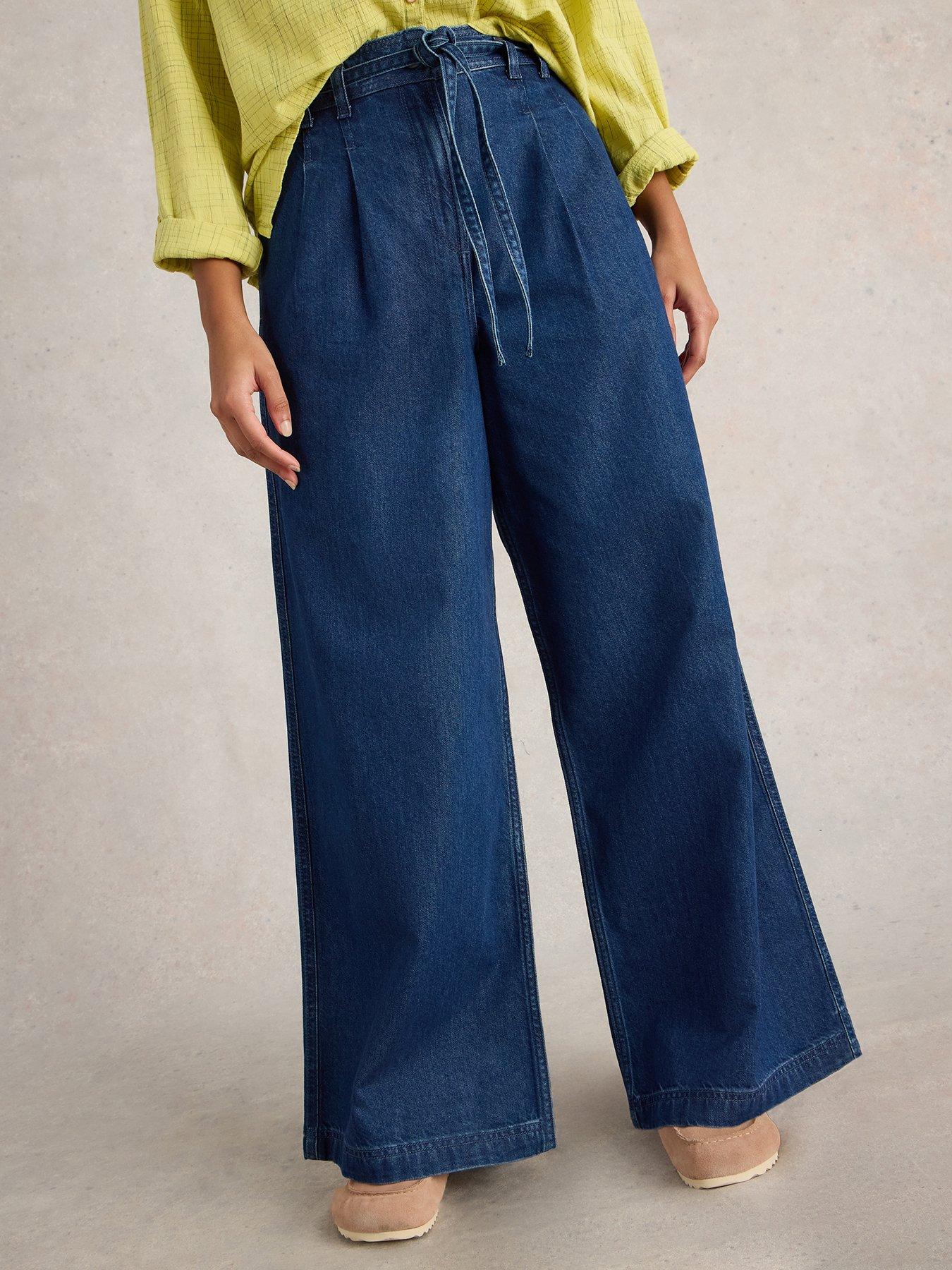 White Stuff Sasha Wide Leg Jean - Blue