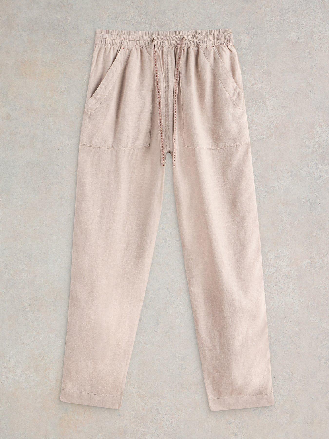 Image 5 of 6 of White Stuff Elle Linen Blend Trouser - Beige