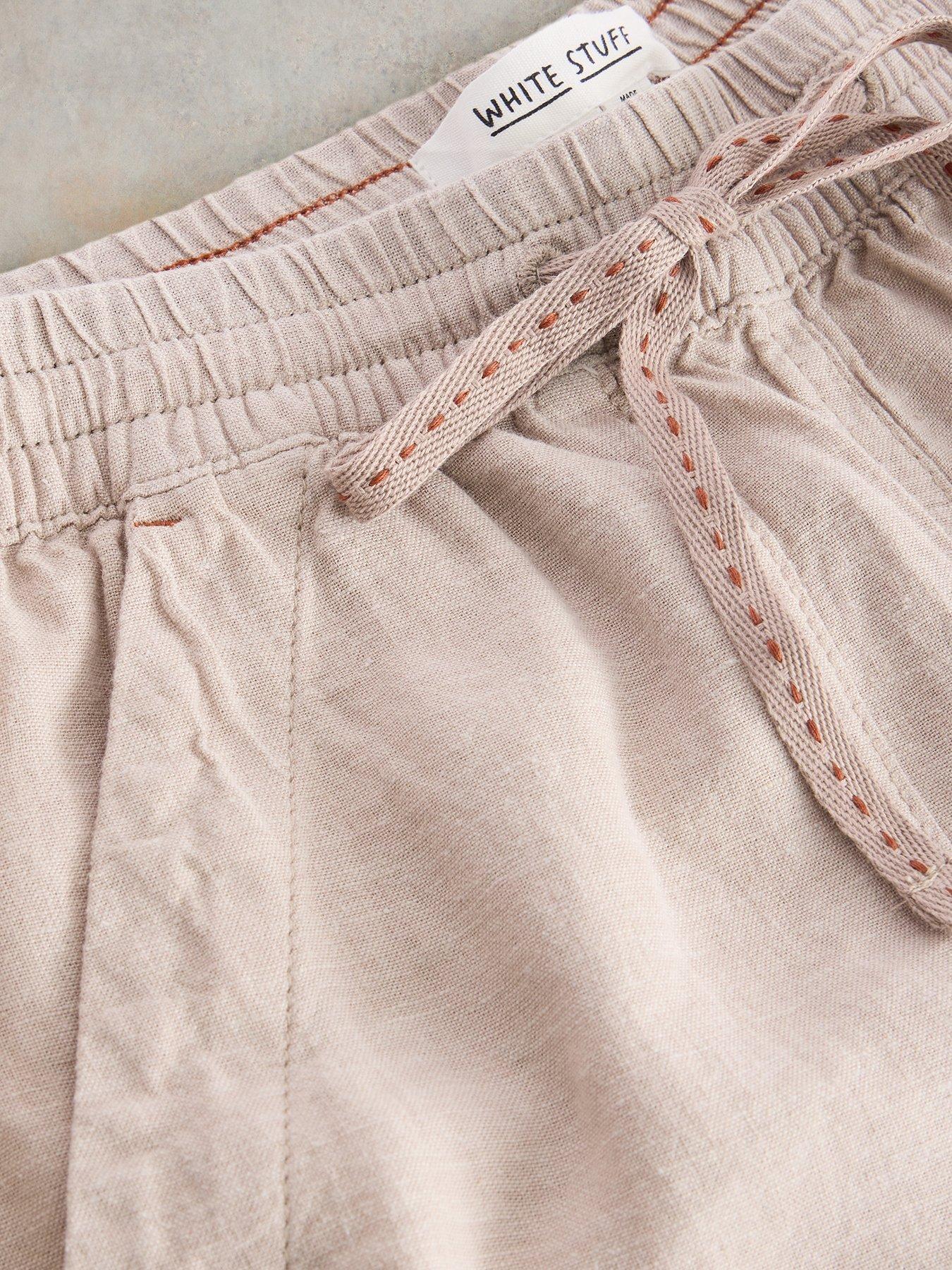 Image 6 of 6 of White Stuff Elle Linen Blend Trouser - Beige