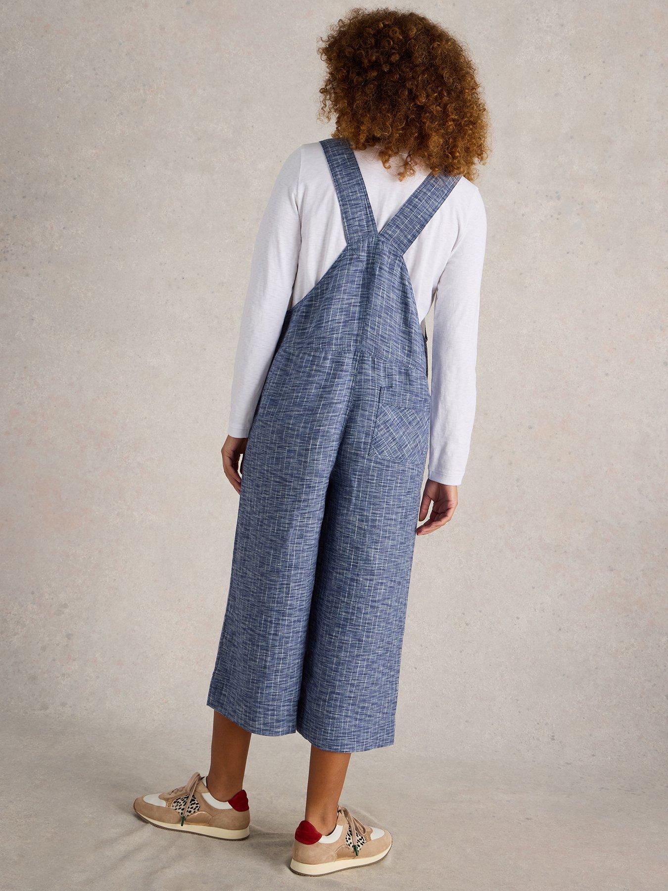 Image 2 of 6 of White Stuff Viola Linen Dungaree - Blue