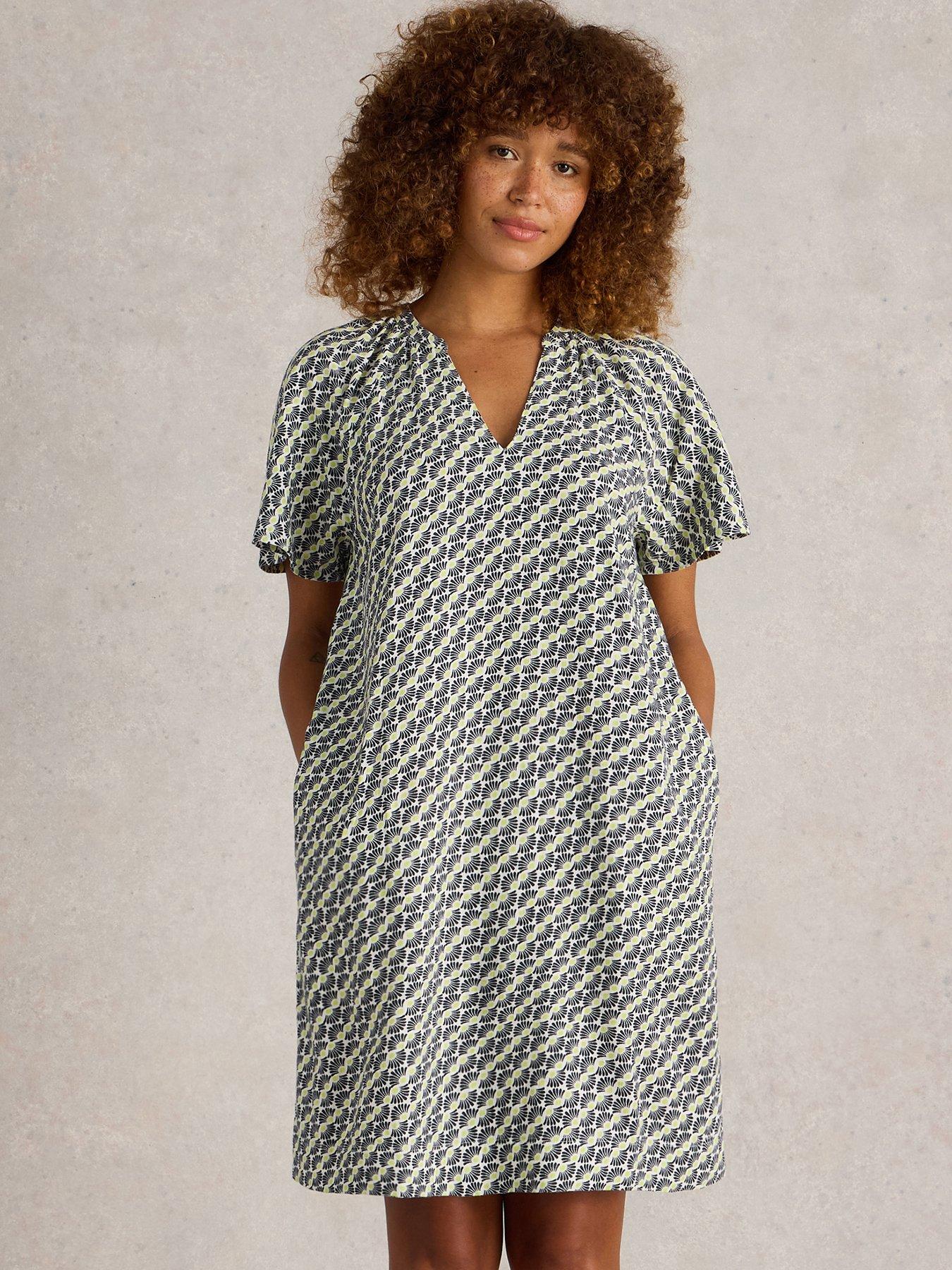 White Stuff Lindsay Linen Blend Dress - Ivory