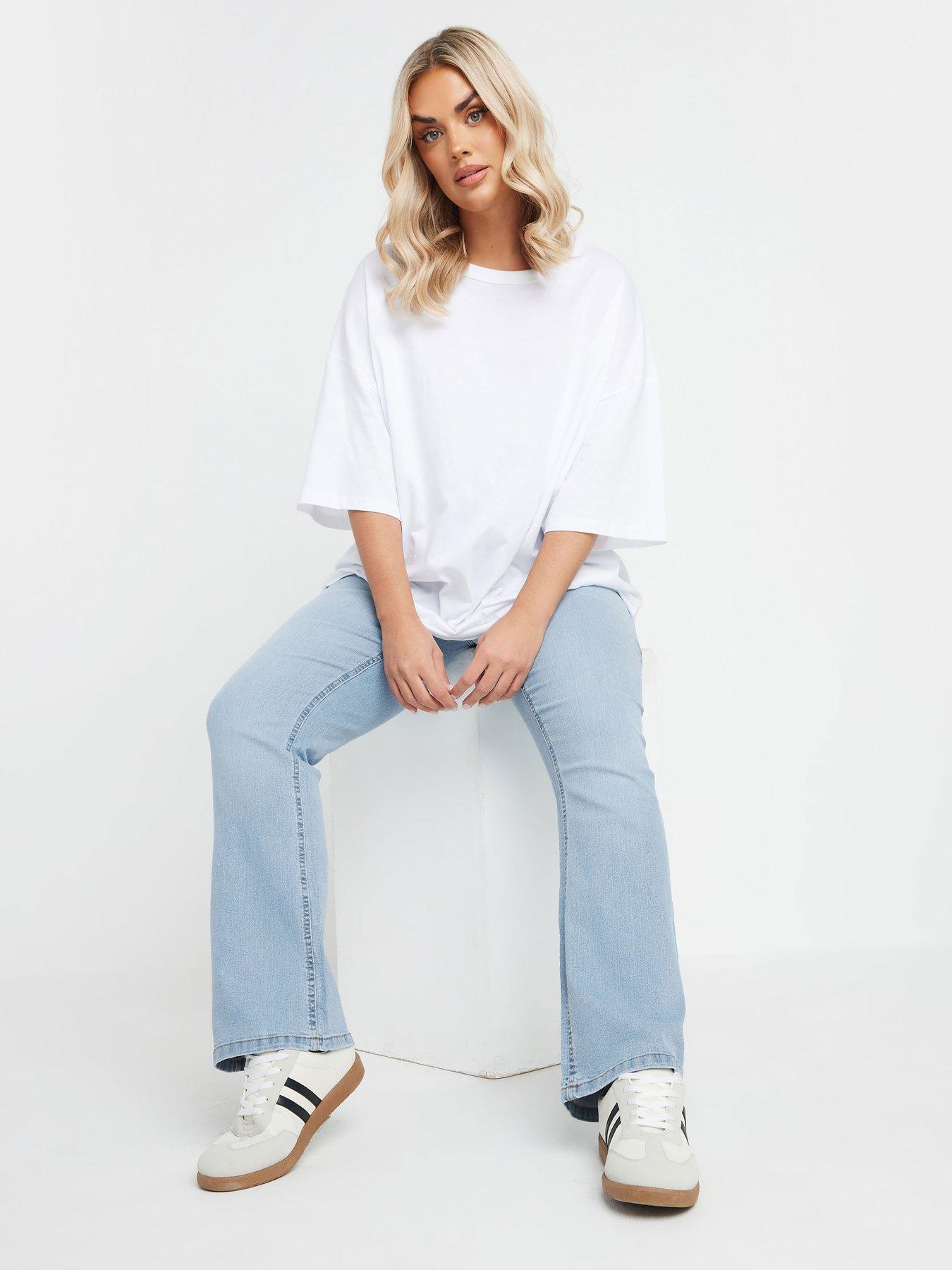 Image 3 of 4 of Yours Curve Isla Bootcut Jean Bleach 30" - Blue