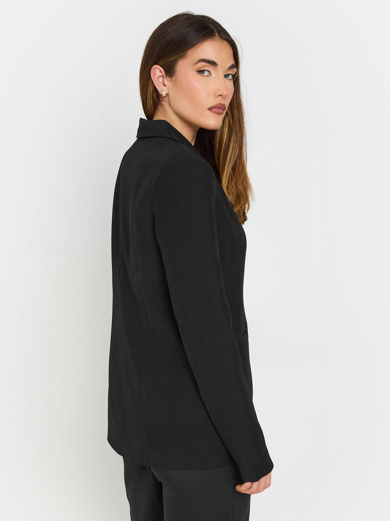 Image 2 of 4 of Long Tall Sally Double Breasted Jacket - Black