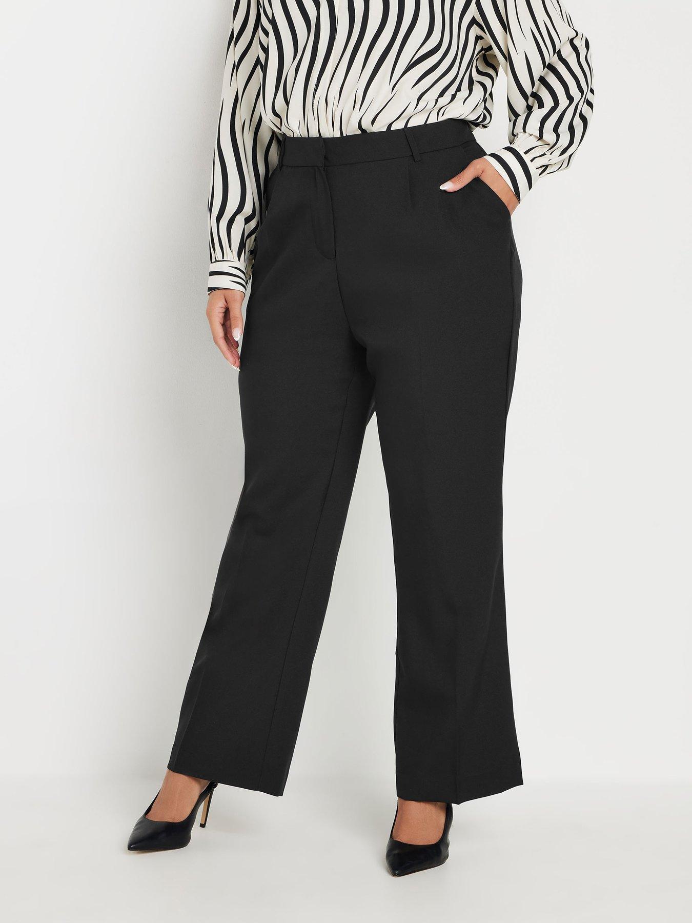 yours-curve-bootcut-trousers-black