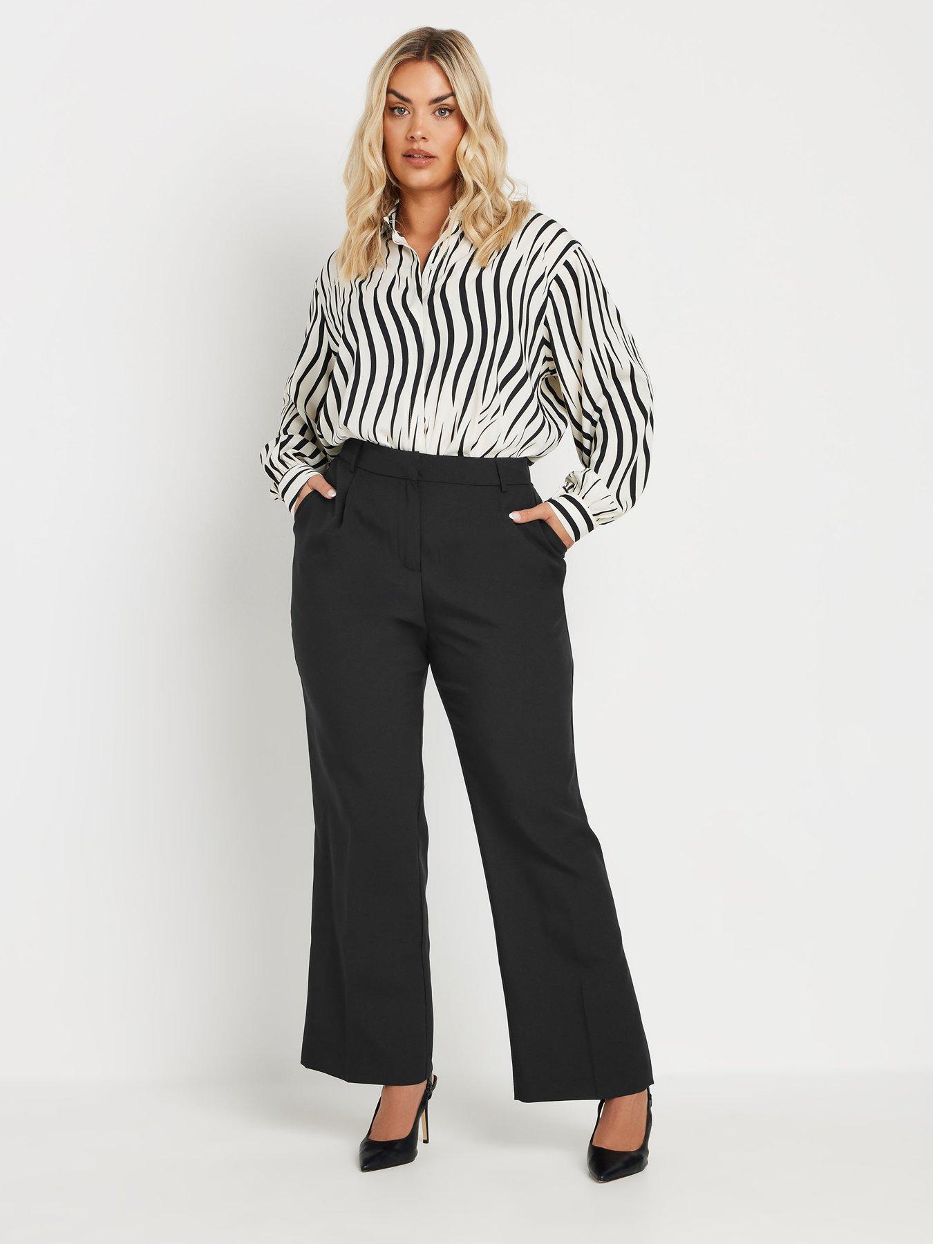 yours-curve-bootcut-trousers-blackback