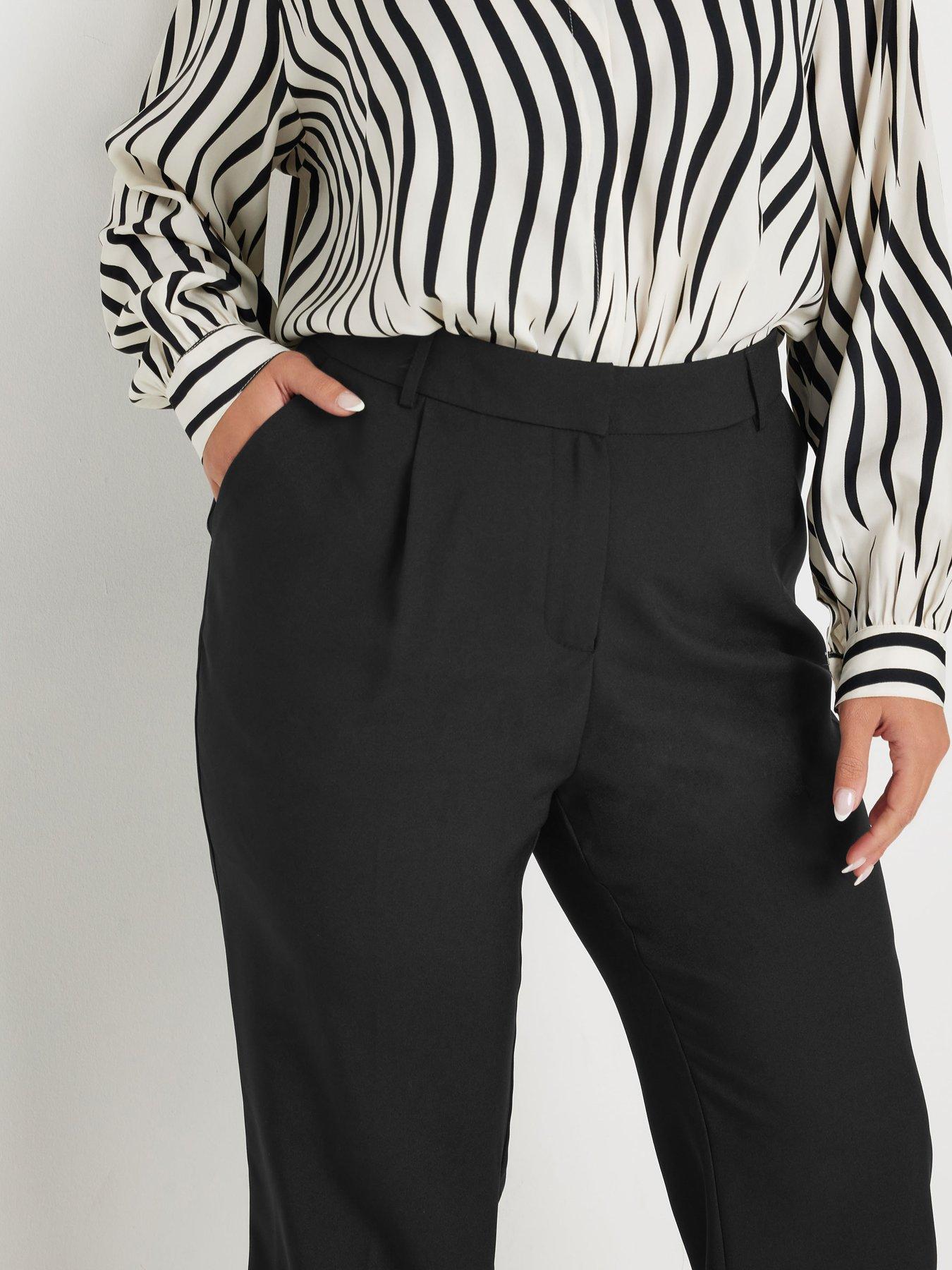 yours-curve-bootcut-trousers-blackoutfit