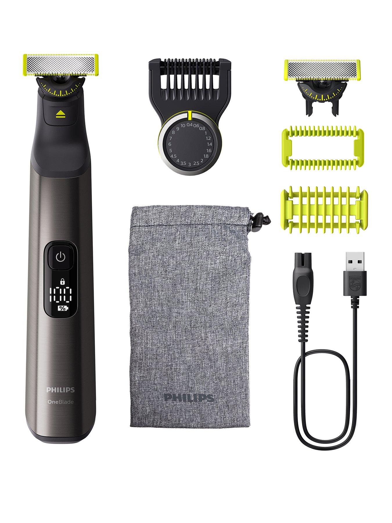 Philips Philips OneBlade Pro 360 for Face  &  Body with 20-in-1 Adjustable Comb, Travel Pouch  &  extra 360 blade - Trim, Edge, Shave, QP6552/30