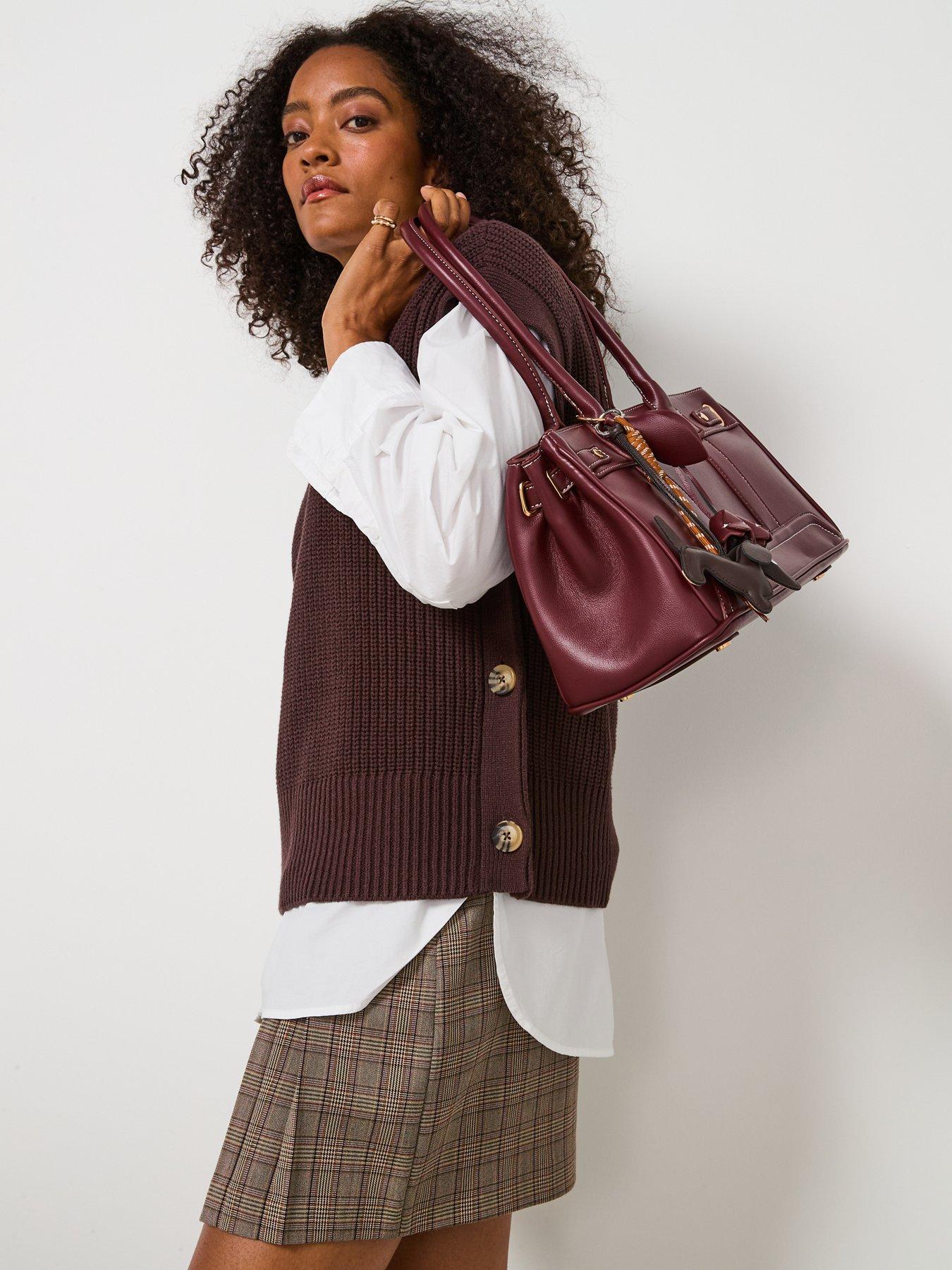 Image 4 of 6 of V by Very Cotton Rich Crew Neck Button Side Tank - Chocolate